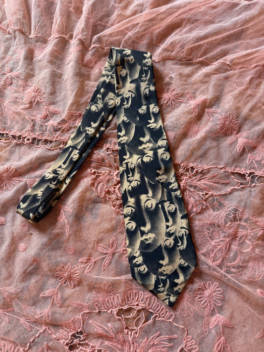 Surrealist Face Print Tie | Fornasetti