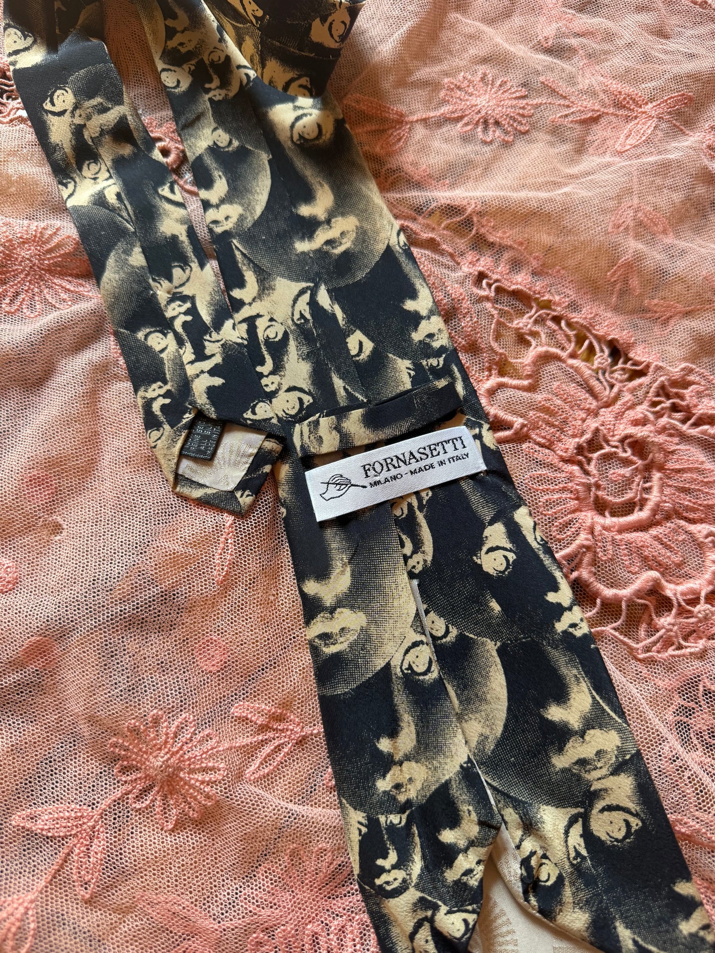 Surrealist Face Print Tie | Fornasetti