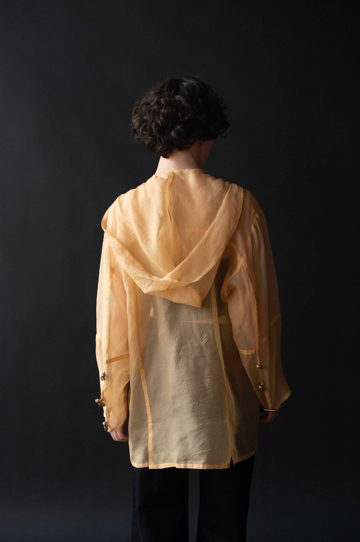 1990s Organza Jacket w/ Toggle Closures