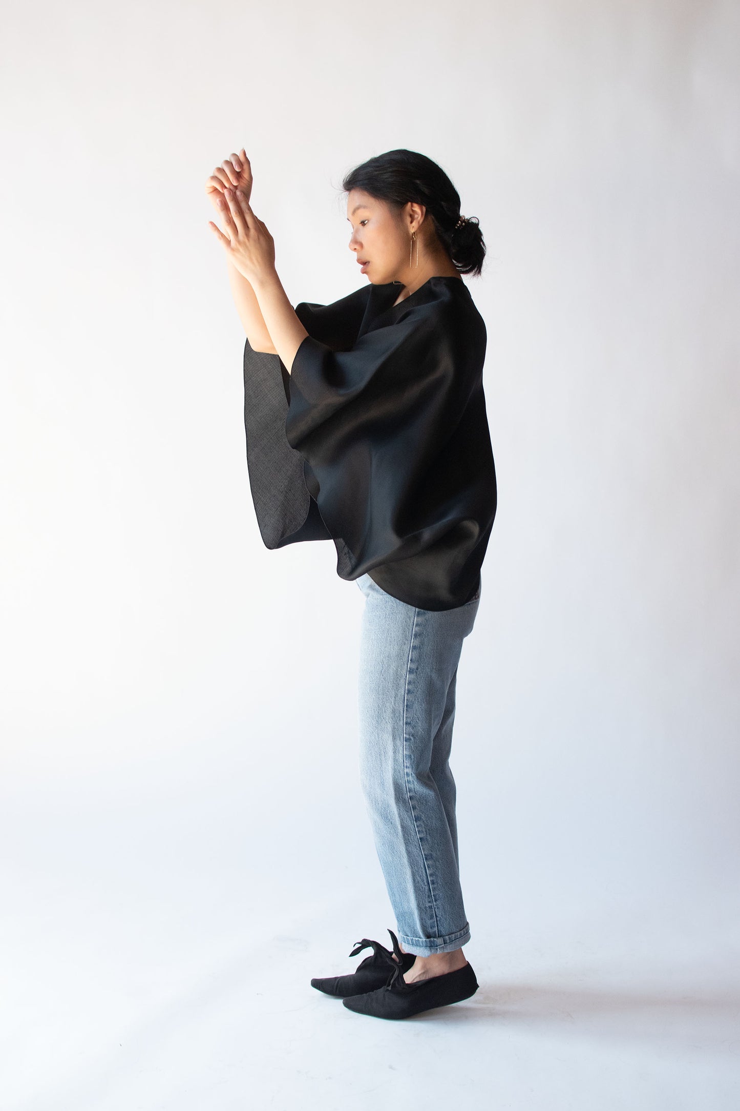 1990s Sculptural Organza Blouse