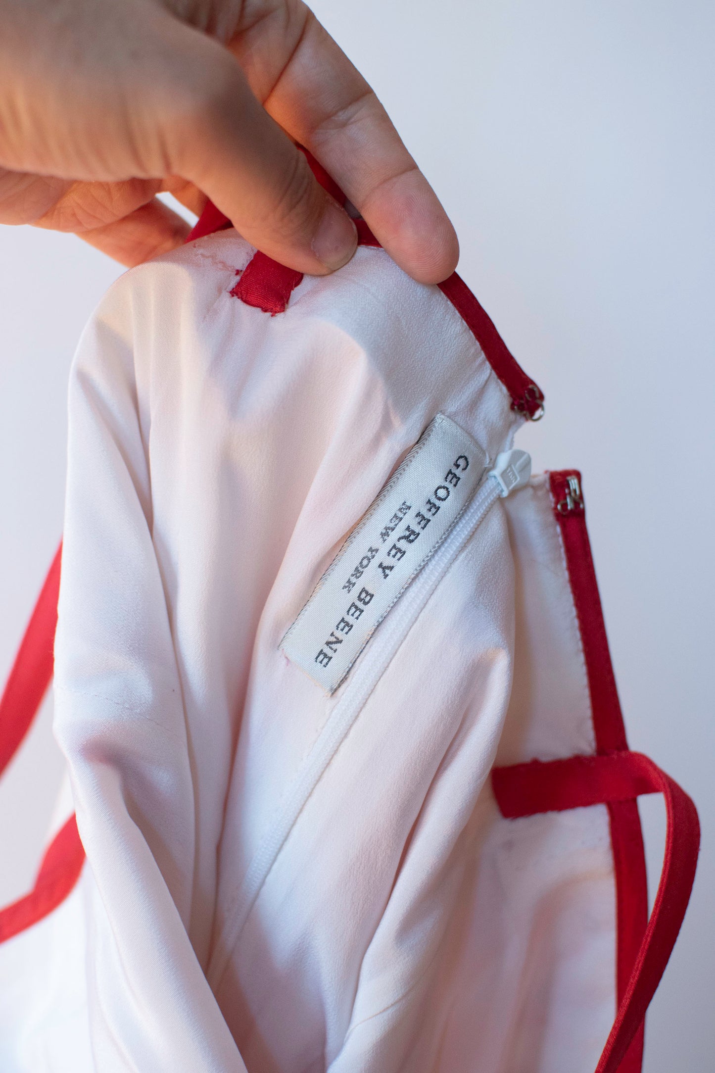 1990s Red and White Striped | Geoffrey Beene