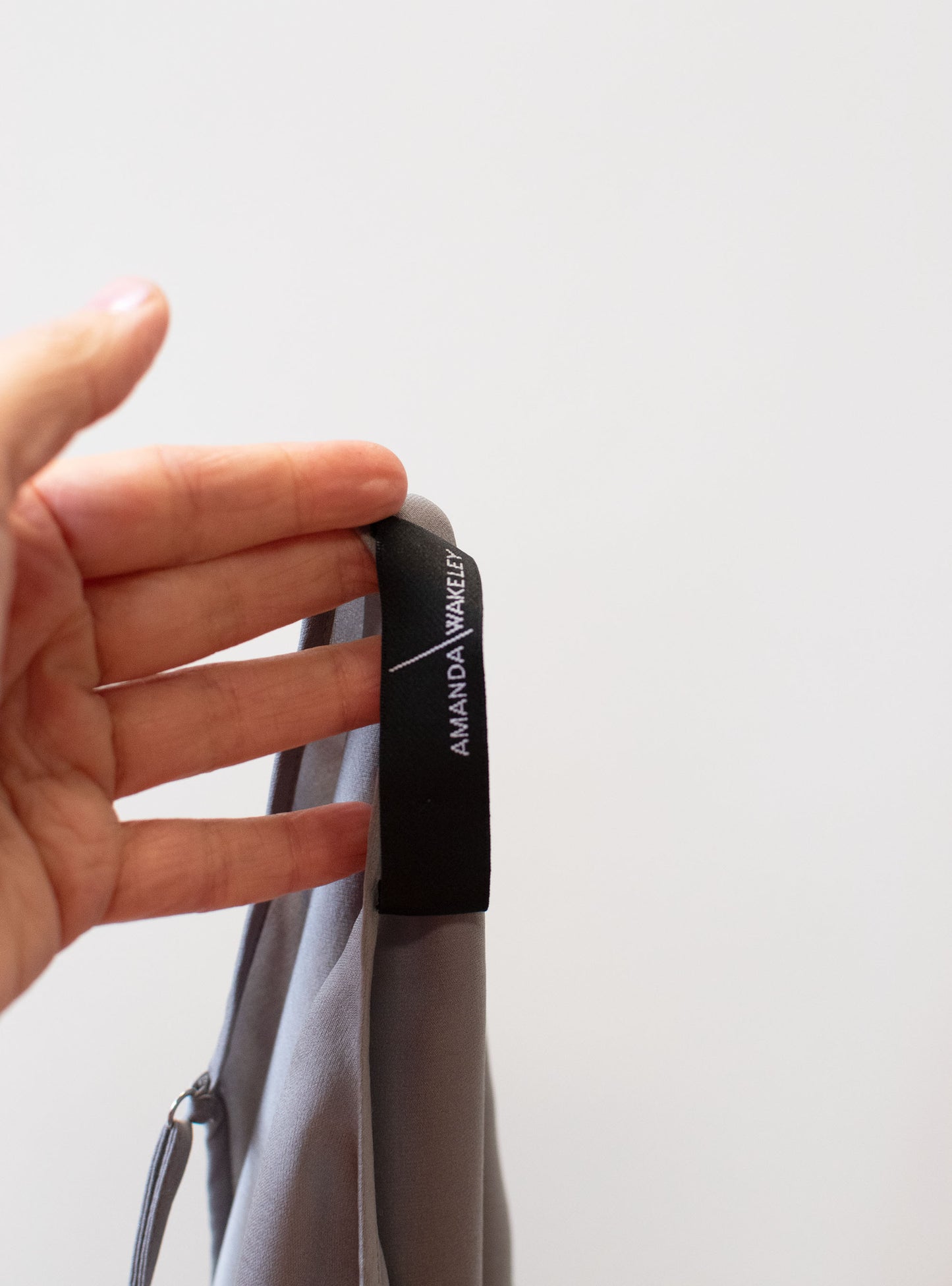 Gray Silk Slip Dress | Amanda Wakeley