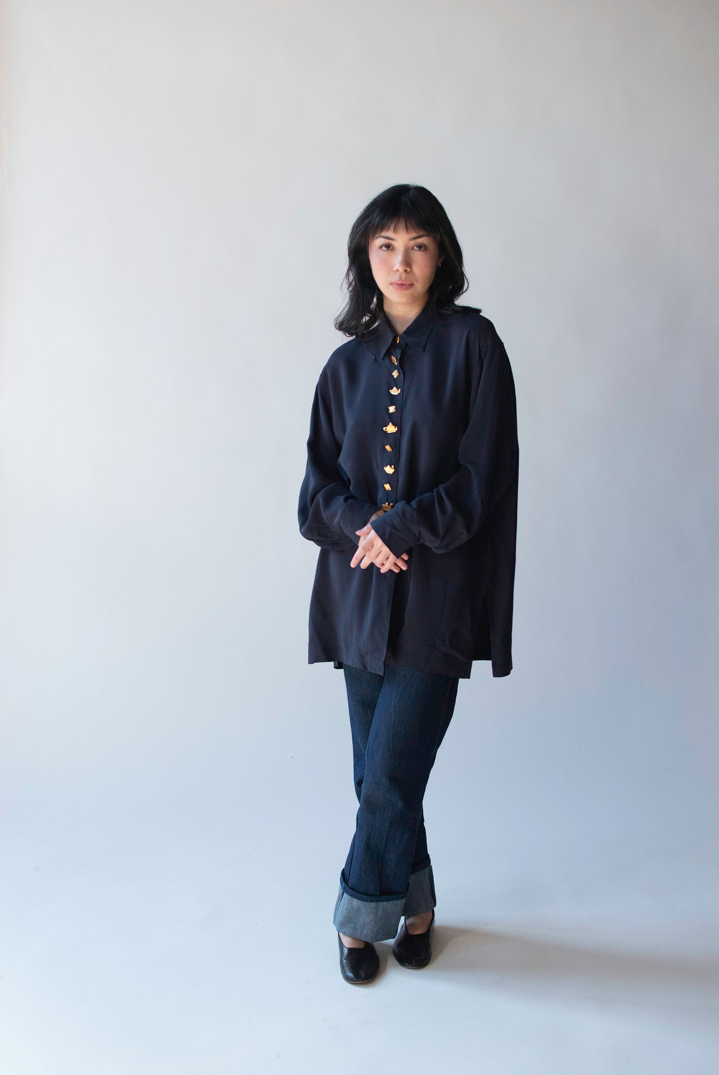 Novelty Tea Button Blouse | Todd Oldham