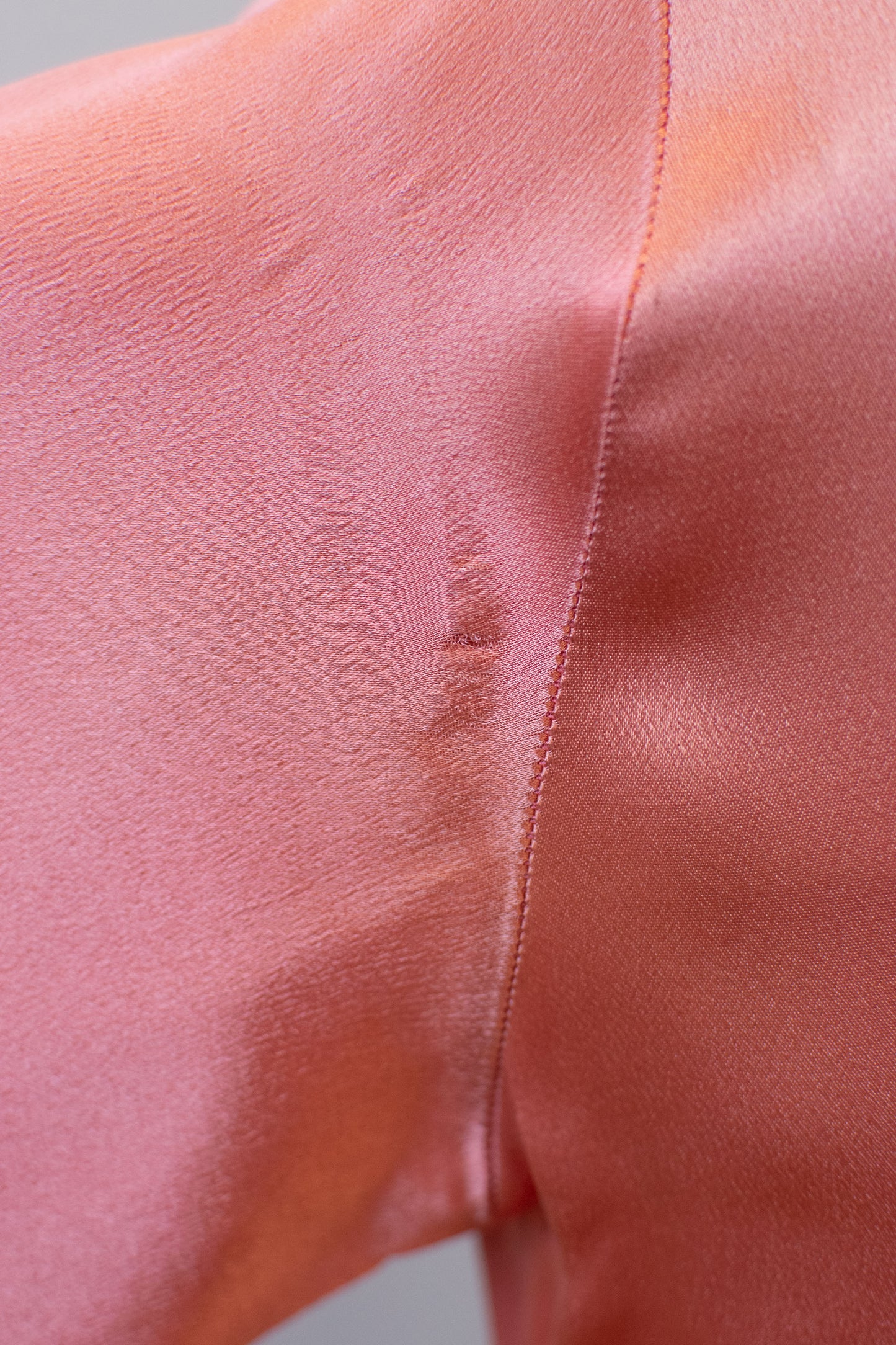 1950s Salmon Bishop Sleeve Blouse