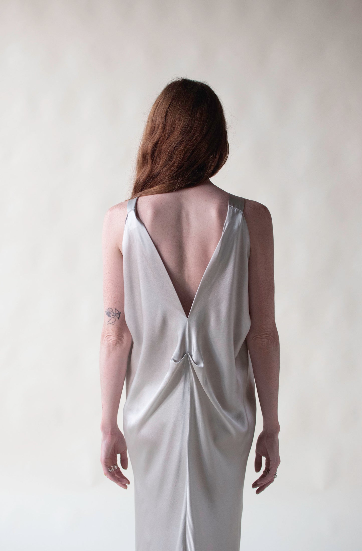 Dove Gray Silk Dress | Alberta Ferretti