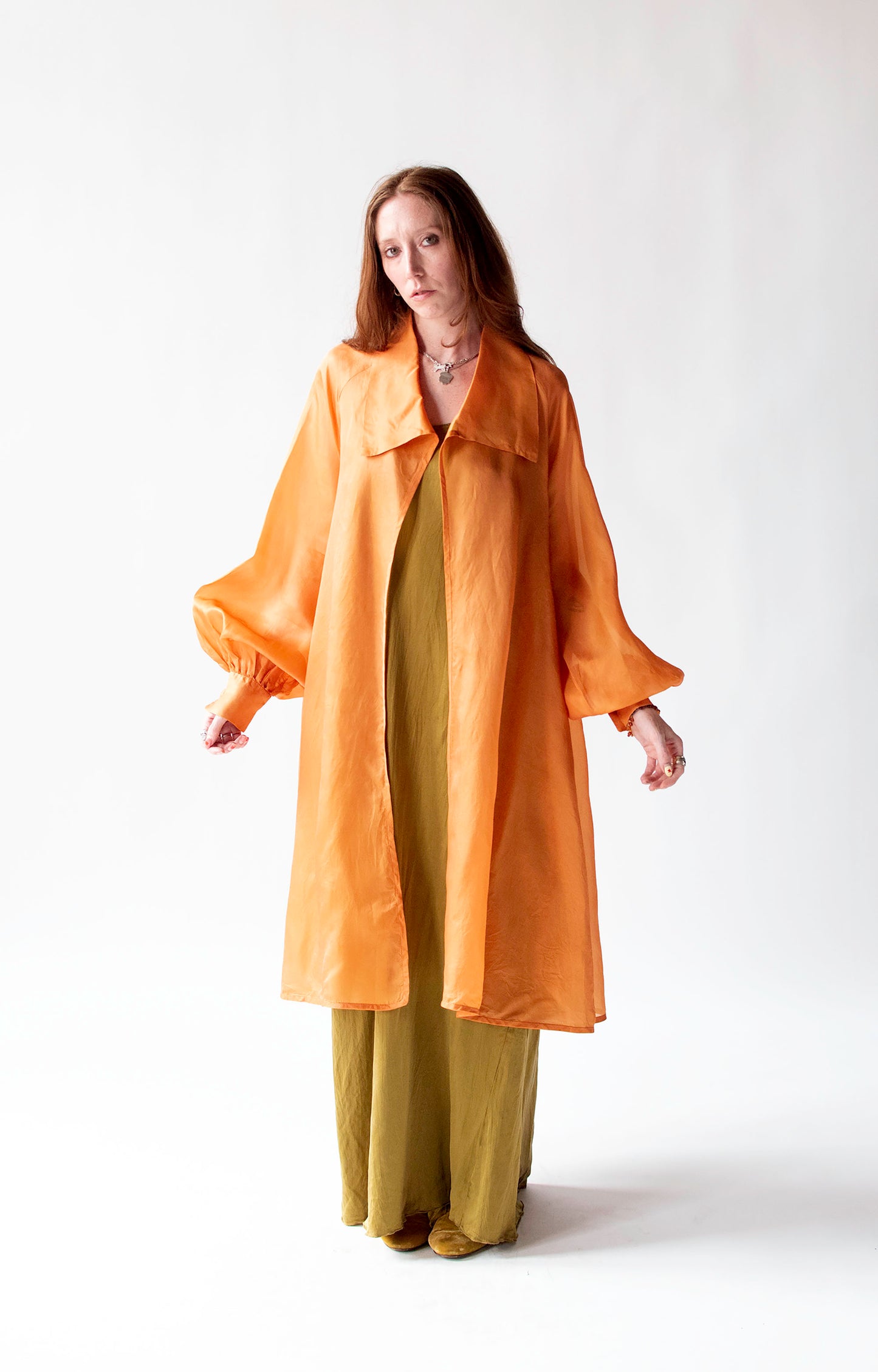 Orange Organza Jacket