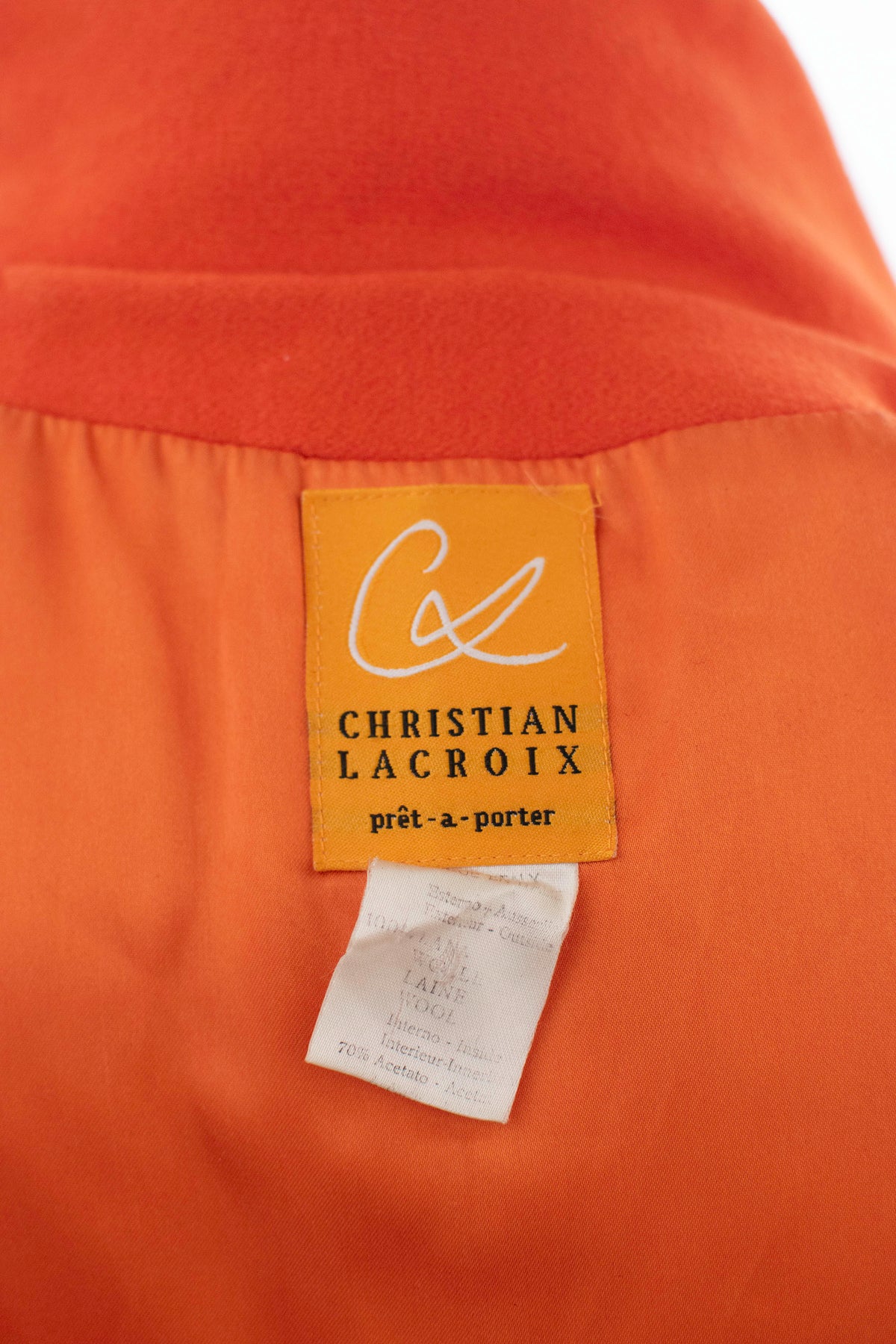 Tangerine Swing Coat | Christian Lacroix