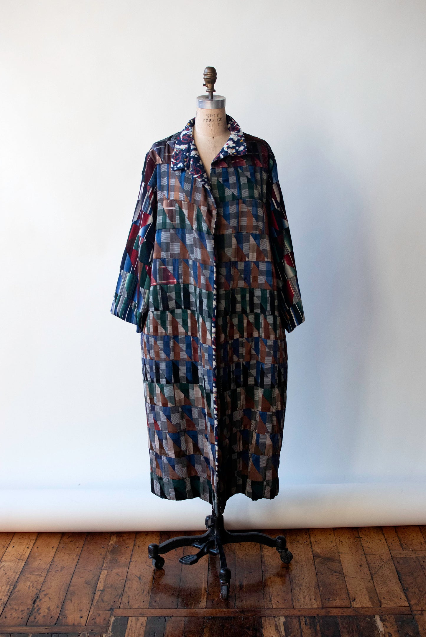 Bespoke Patchwork Tie / Celestial print Coat