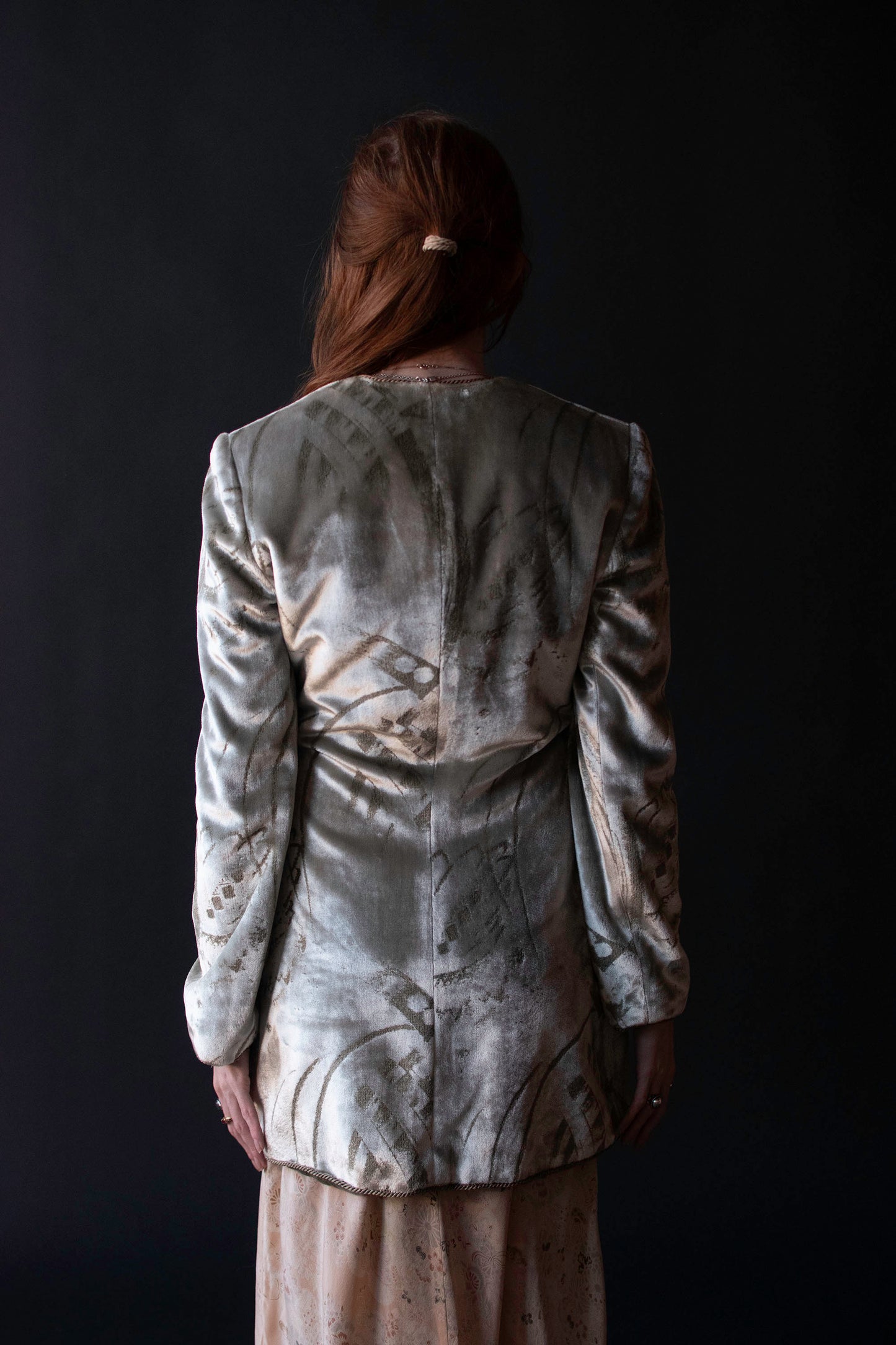 Stenciled Velvet Jacket | Mary Mcfadden