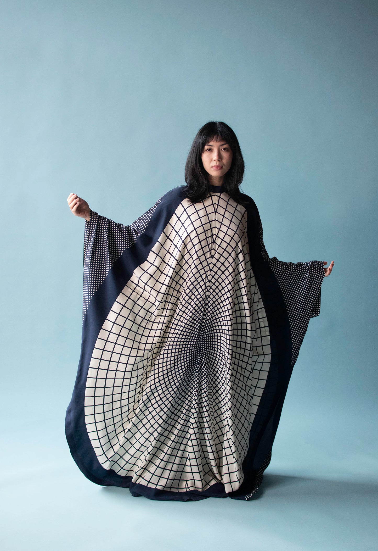 1970s Op Art Caftan