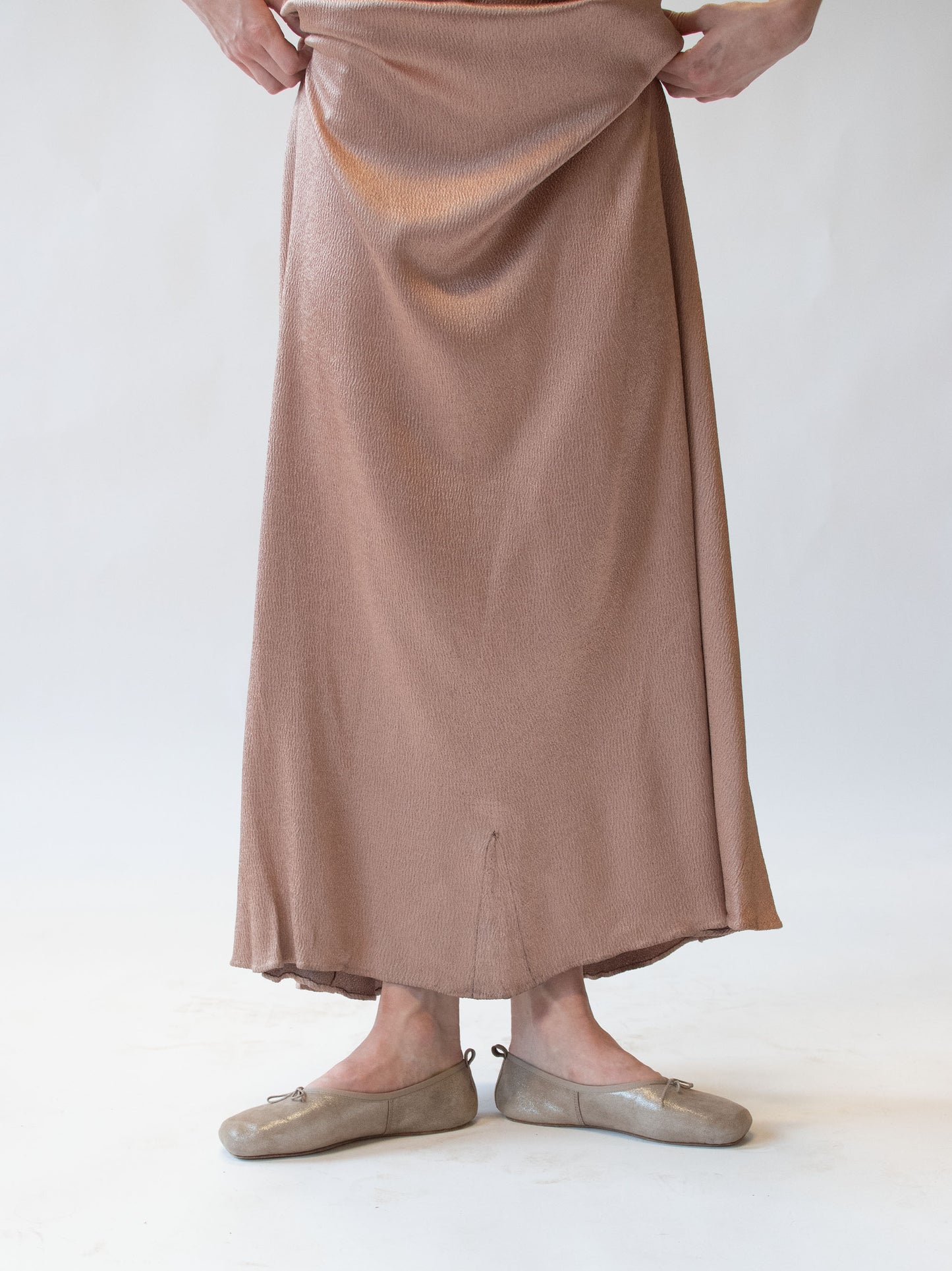 1930s Hammered Satin Gown