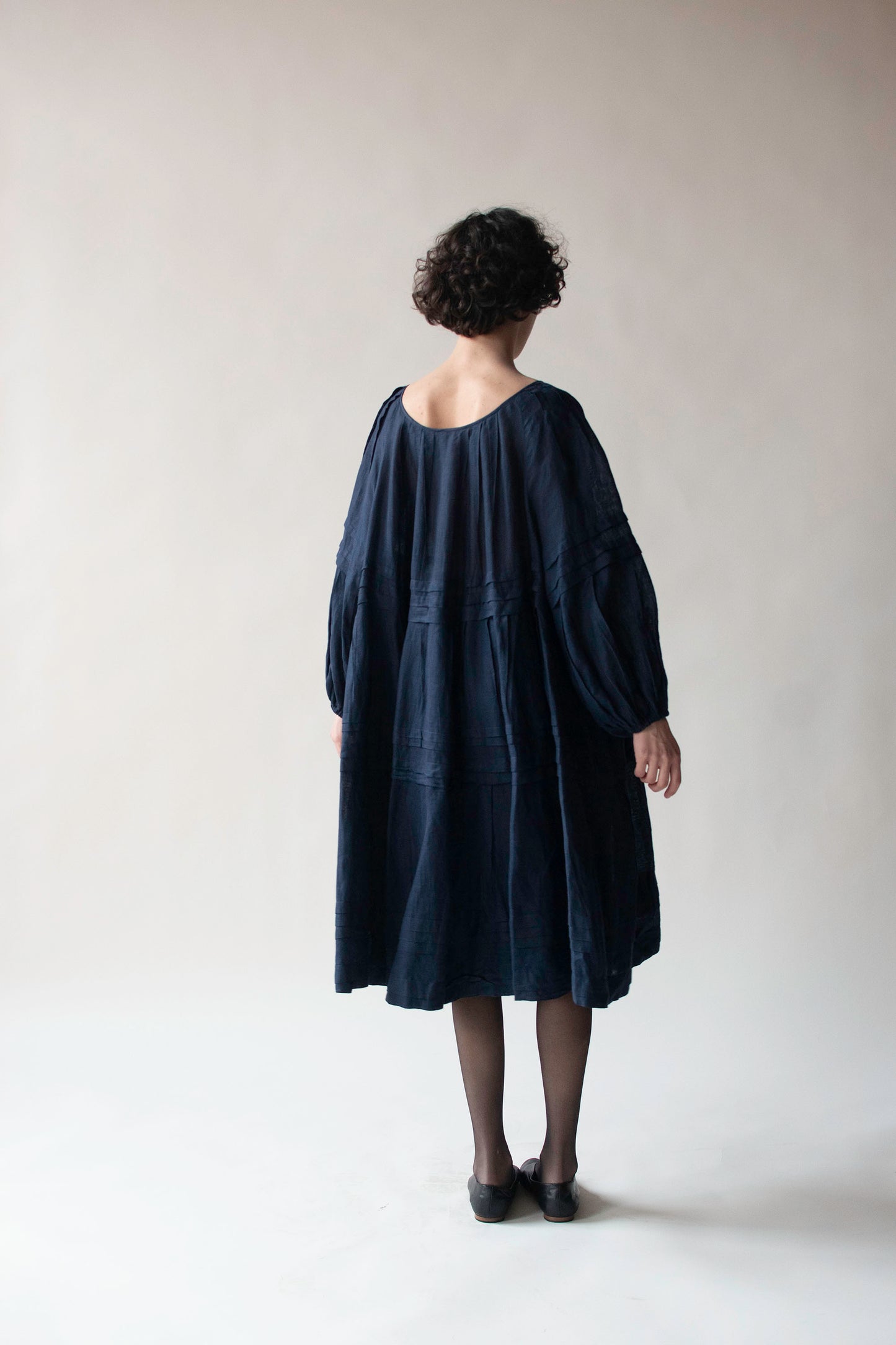 Navy Linen Dress | Laura Biagiotti