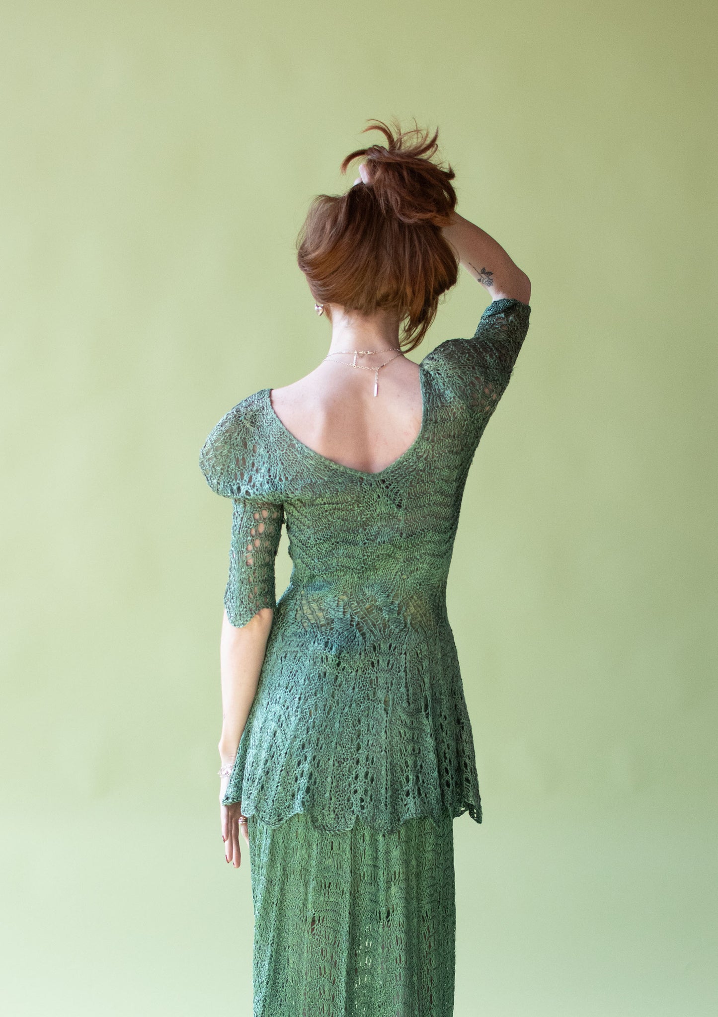 1980s Silk Knit Dress Set | Lotte Gabole