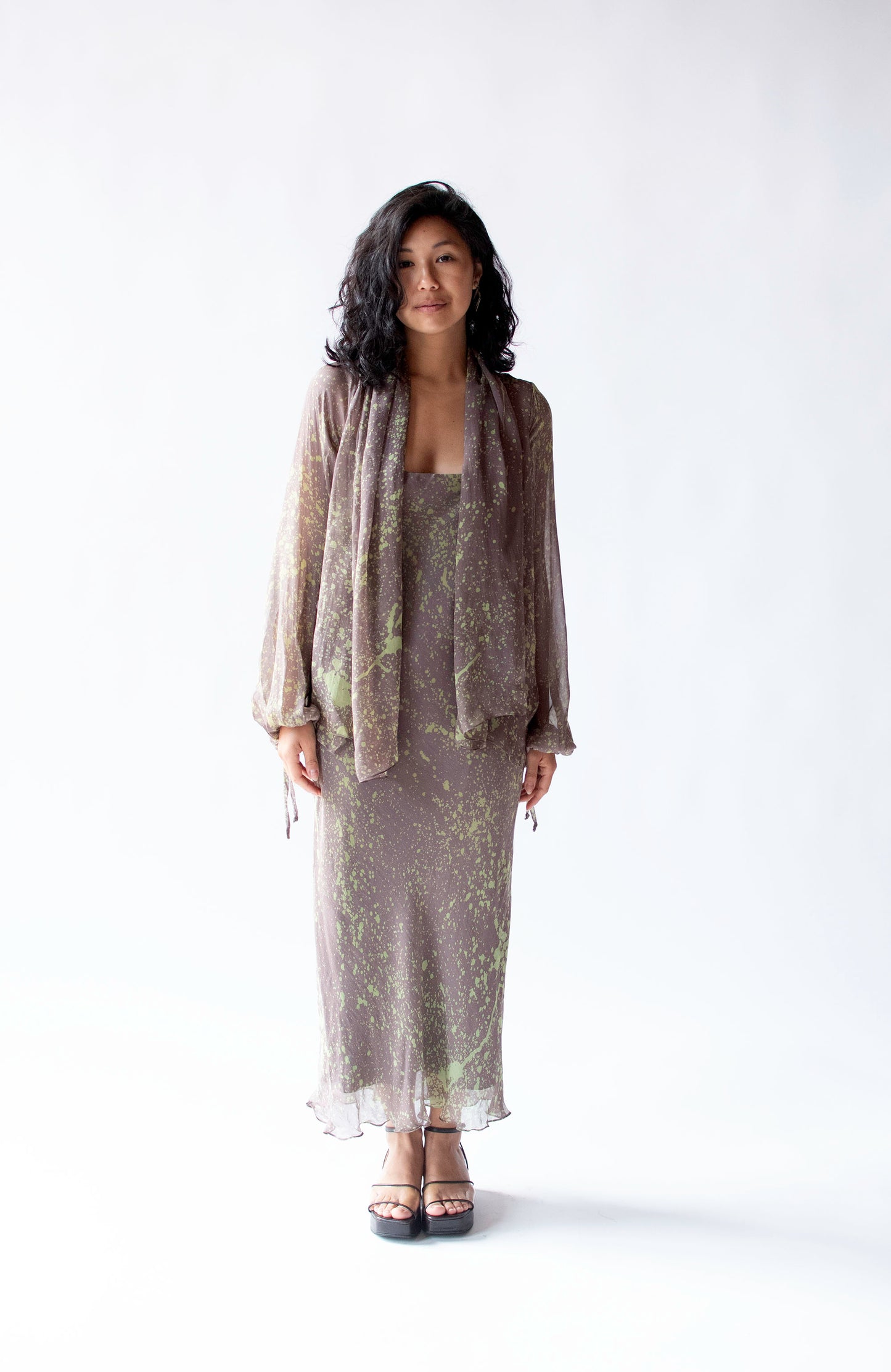 Silk Splatter Print Dress | Betty Jackson
