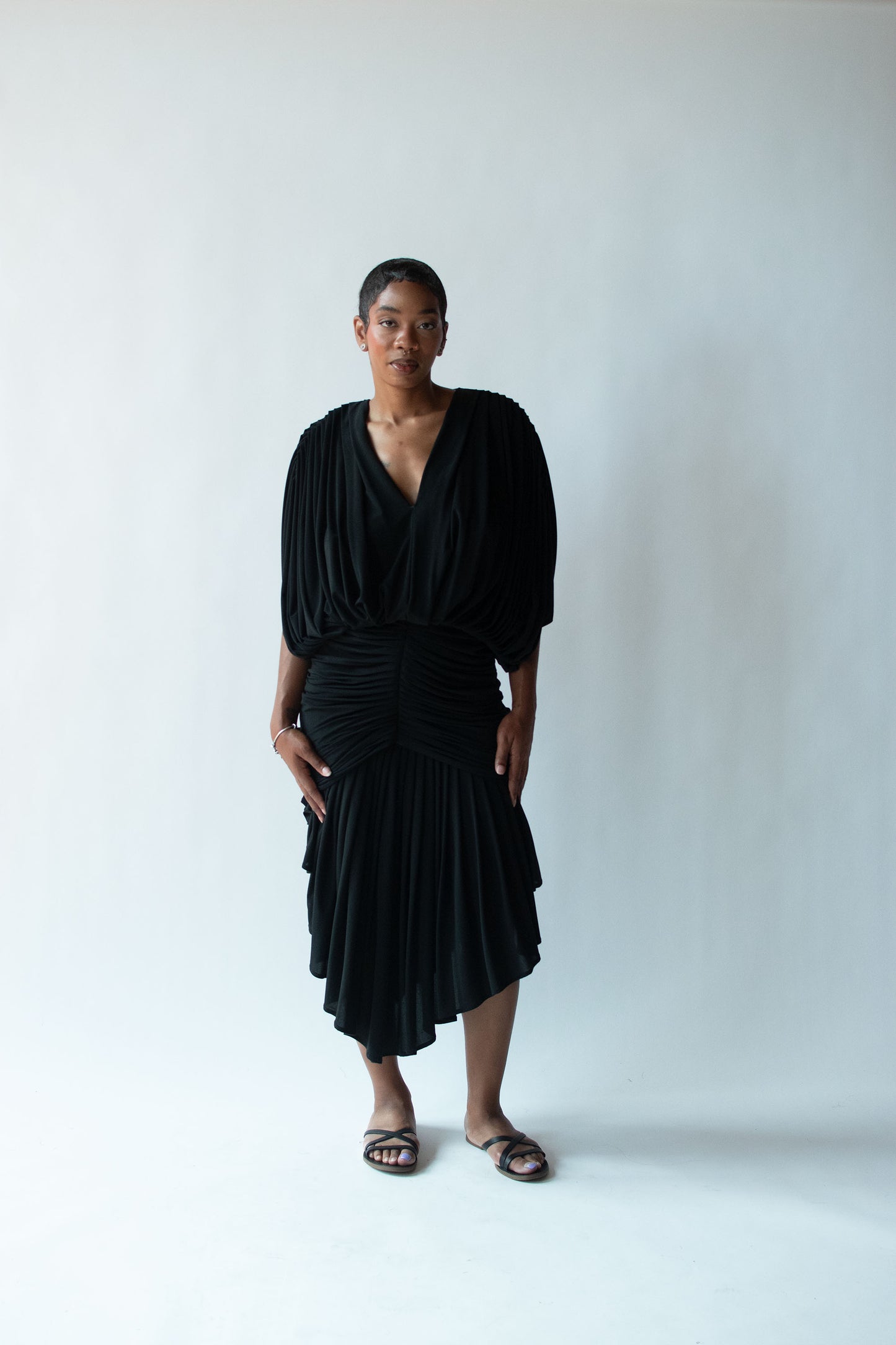 1980s Draped Dress | Norma Kamali