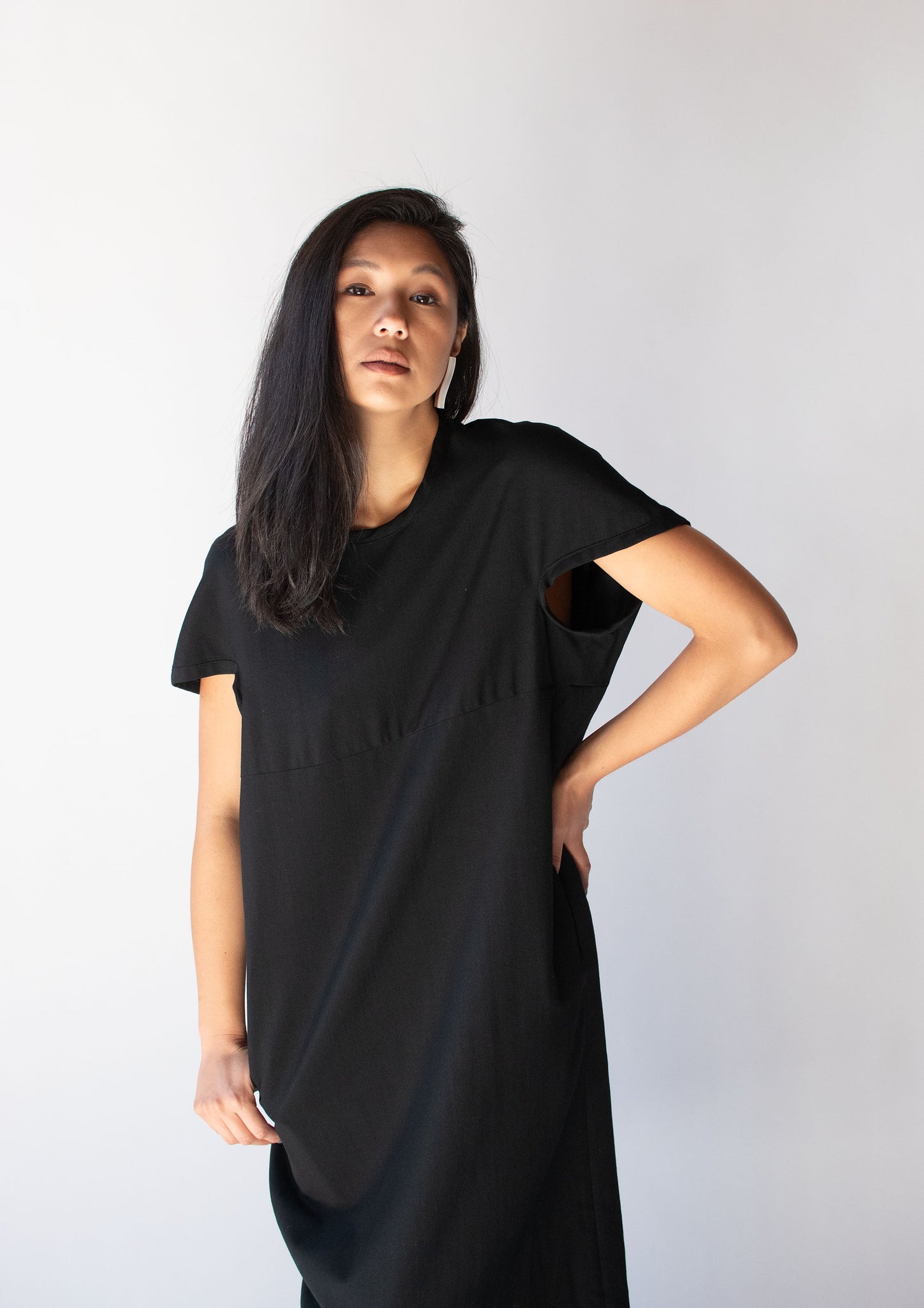 Black Wool Cocoon Dress | Comme Des Garcons F/W 1990