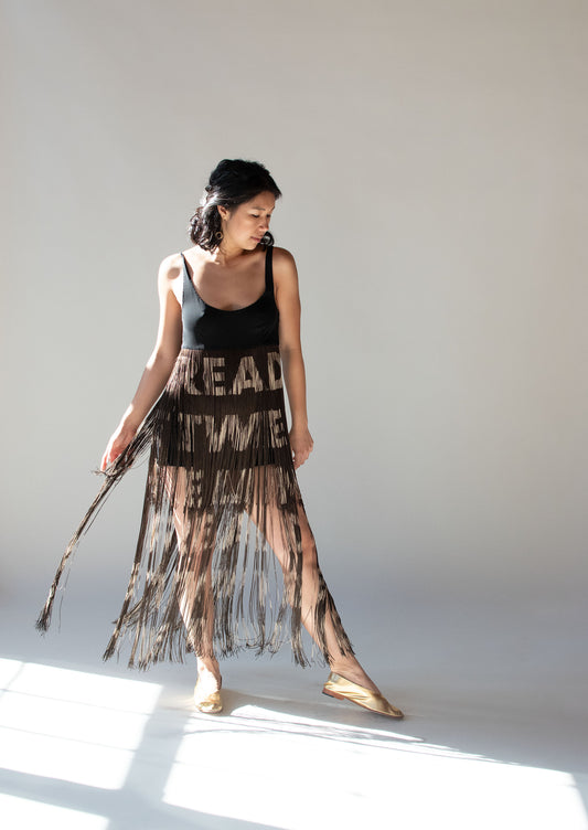 1990s Fringe Dress | Moschino Cheap & Chic