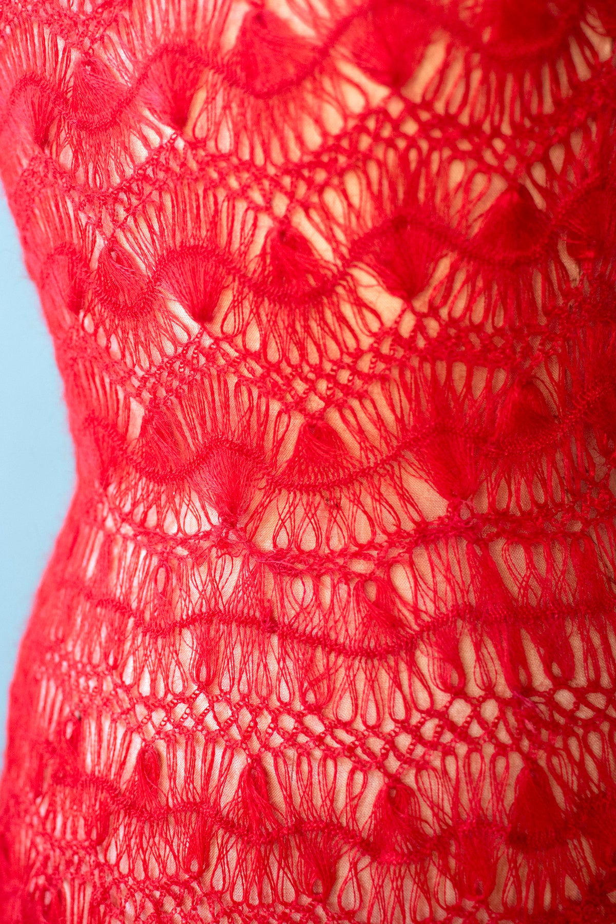 1950s Red Knit Dress