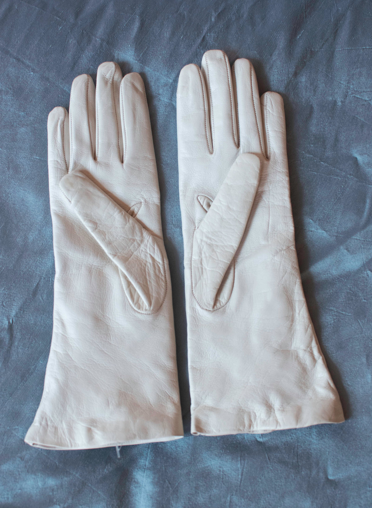 1980s Bejeweled Leather Gloves