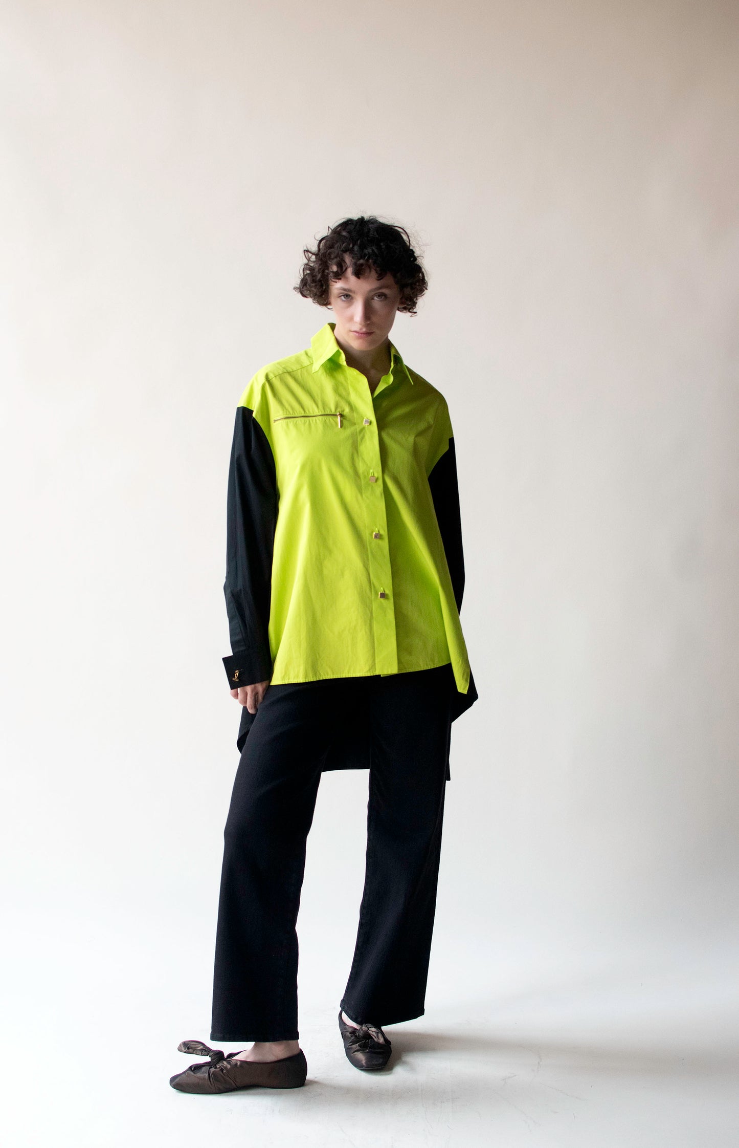 Color Block Shirt | Claude Montana