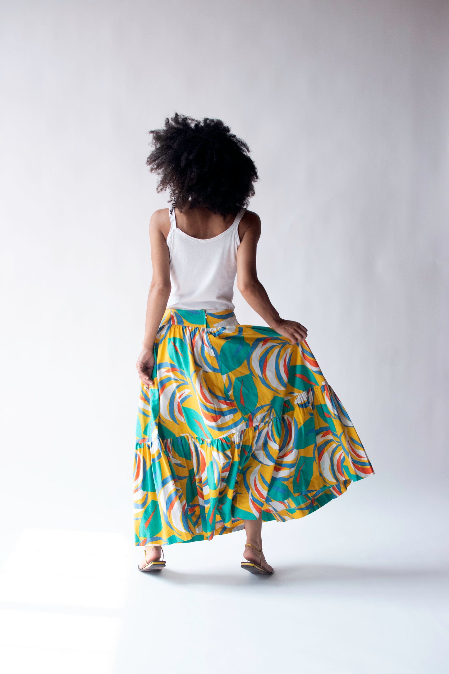 1980s Abstract Print Skirt | Guy Laroche