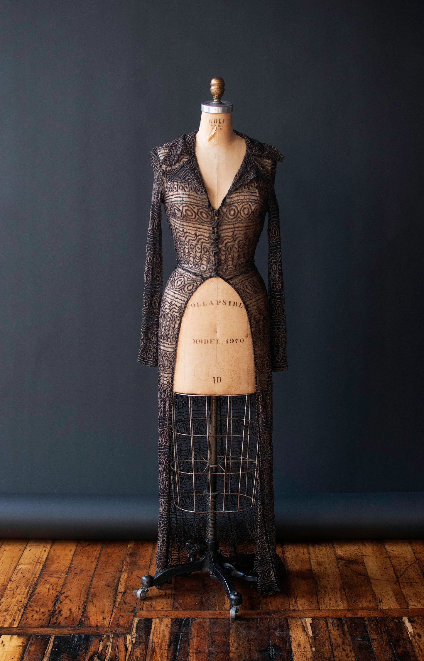 Embroidered Mesh Duster | Sophie Sitbon