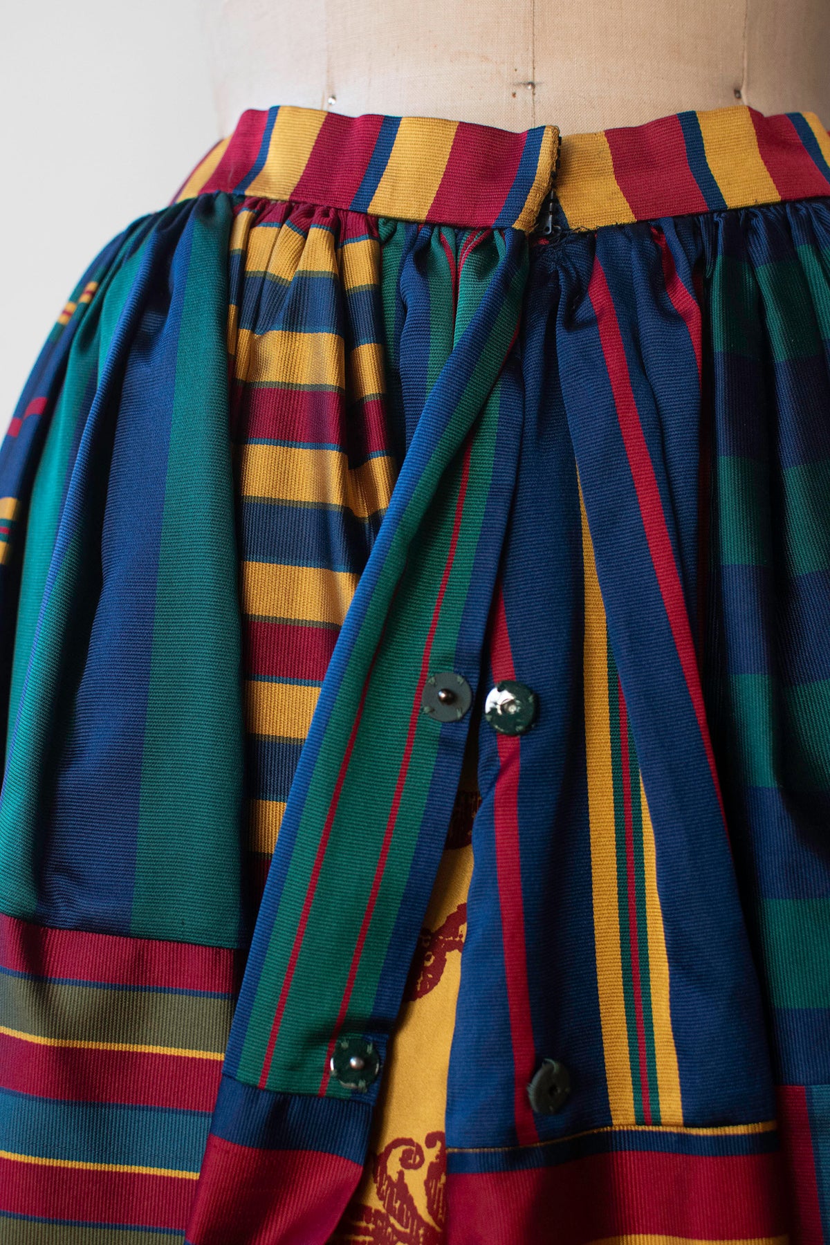 Striped Silk Skirt | Todd Oldham