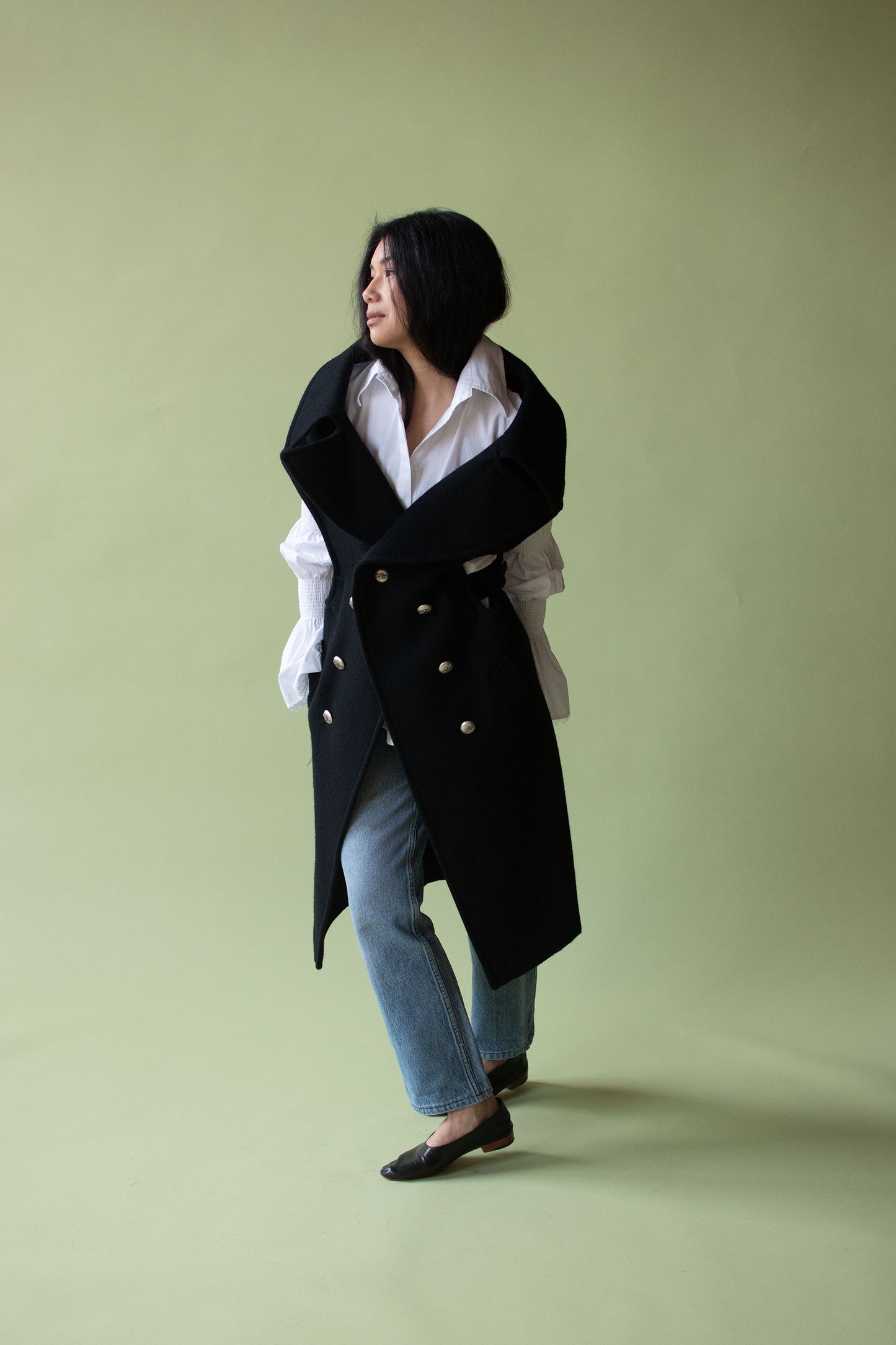 Black Wool Vest | Y's Red Label