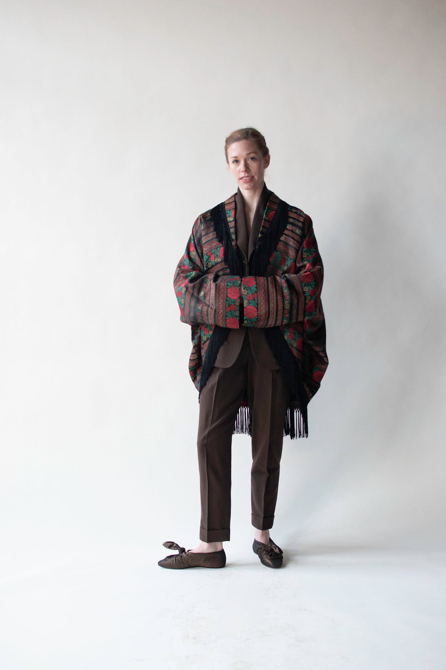 Fringed Rose Cocoon Coat | Romeo Gigli for Callaghan AW 1990