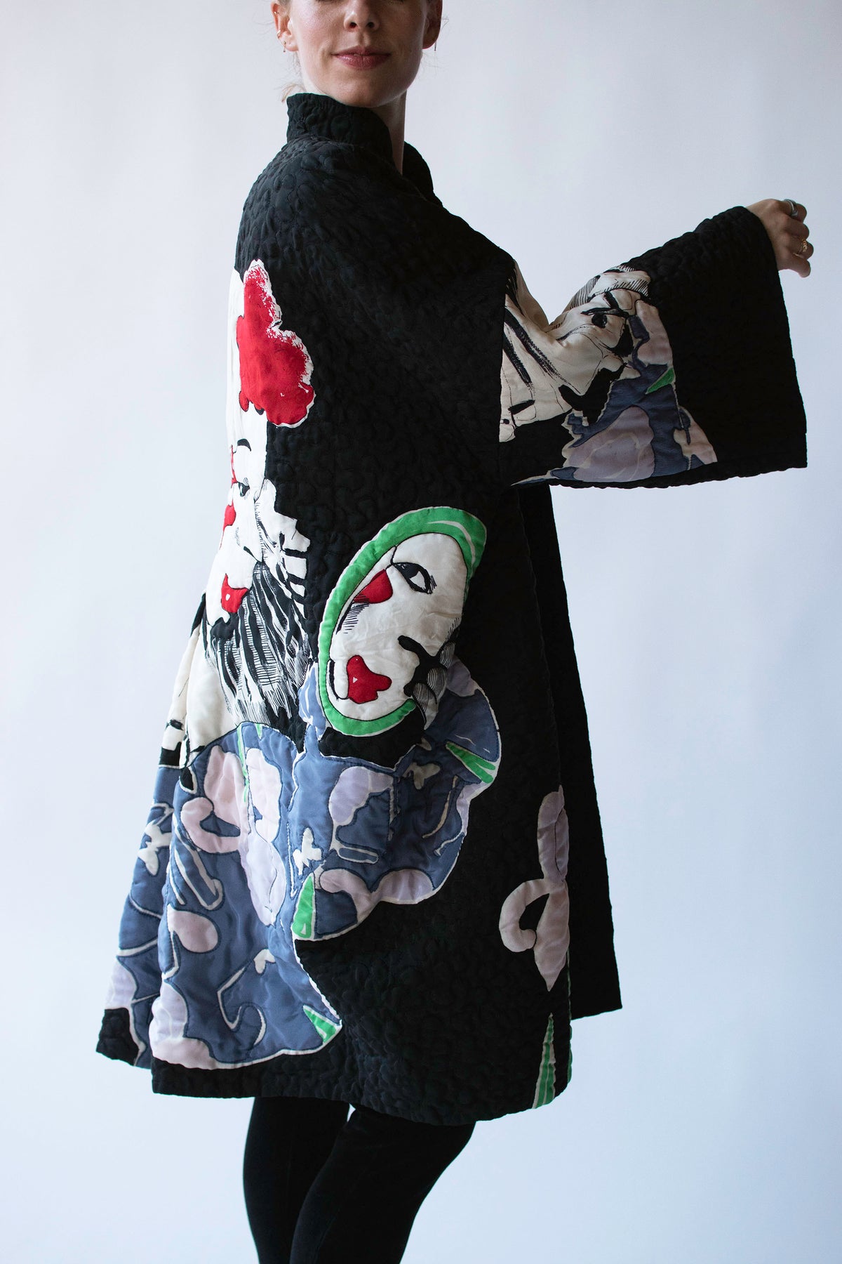 Pierrot Silk Opera Coat | Michaele Vollbracht