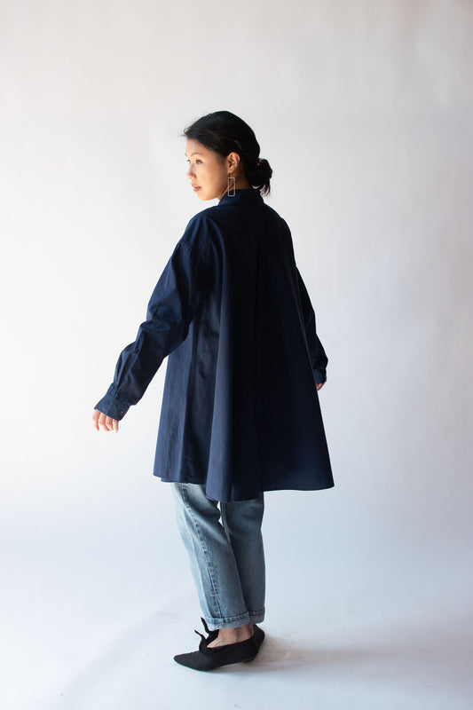 1990s Navy Blue Tunic | Romeo Gigli