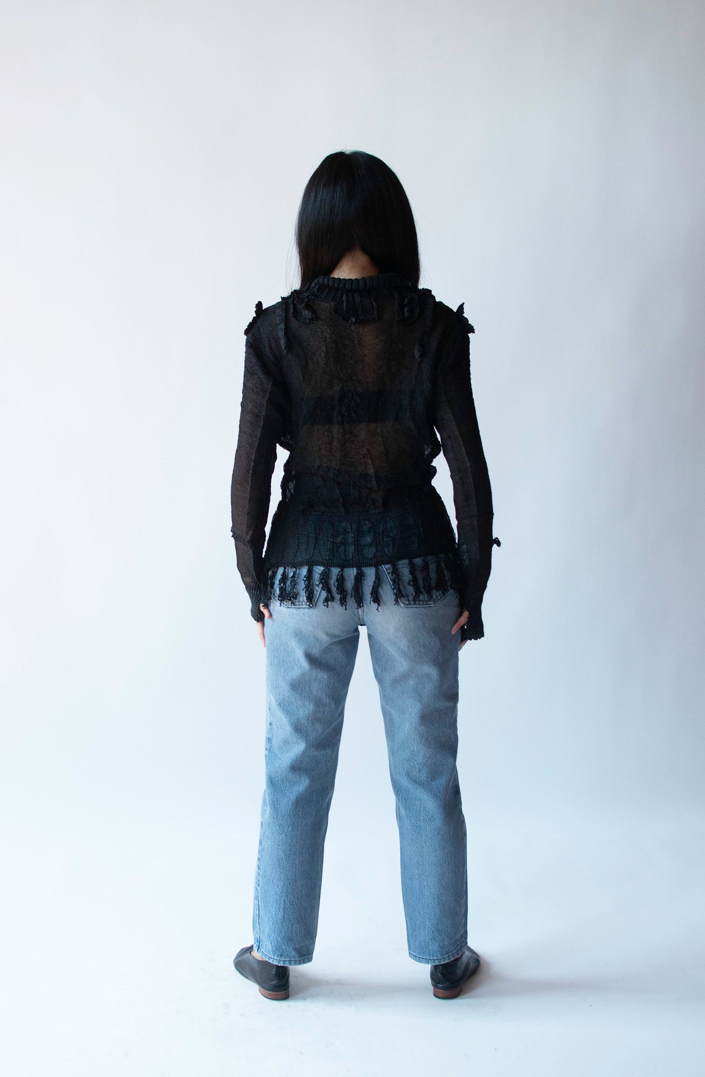 Pleated Black Shirt | Yoshiki Hishinuma