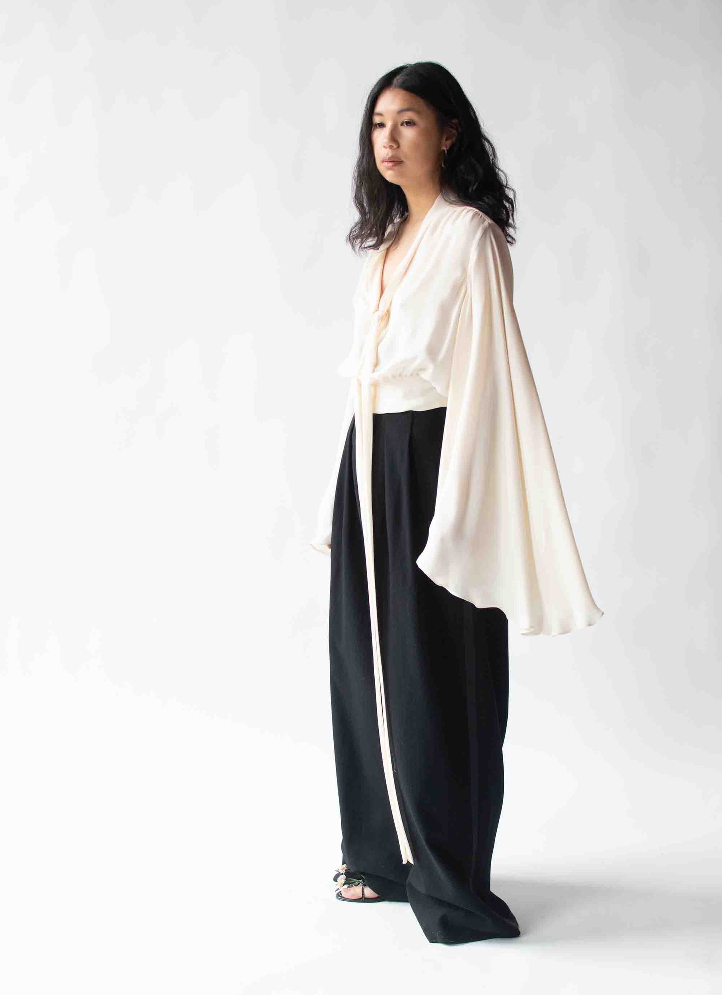 Wide Sleeve Silk Blouse | Jean Paul Gaultier