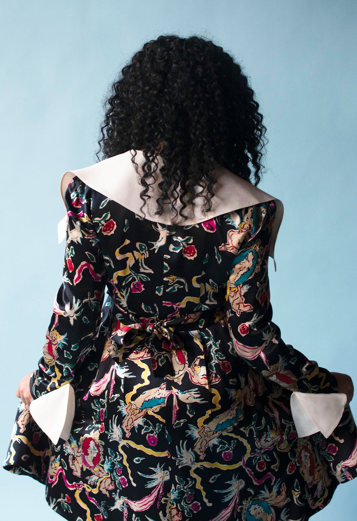 Cherub Print Dress | Christian Laxroix