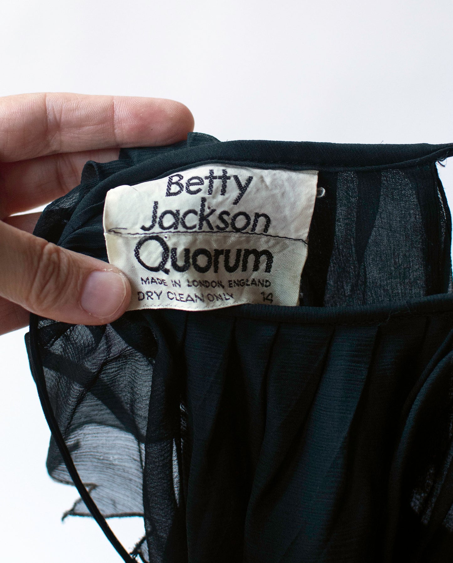 1970s Chiffon Jumpsuit | Betty Jackson for Quorum