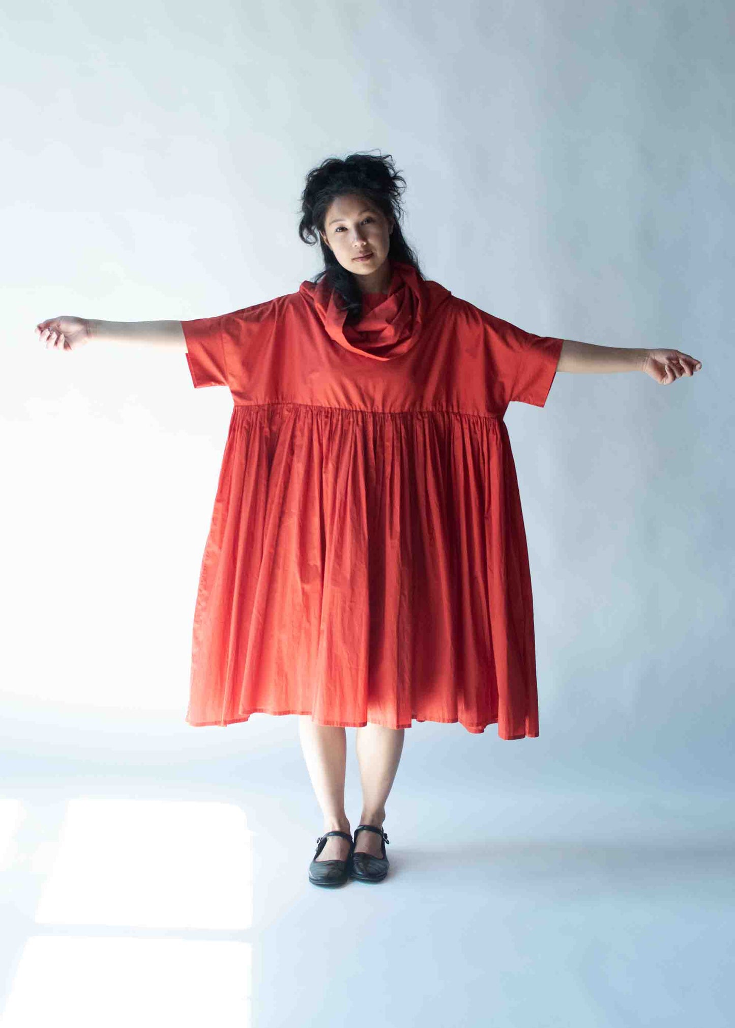 1990s Rust Cotton Dress | G Gigli