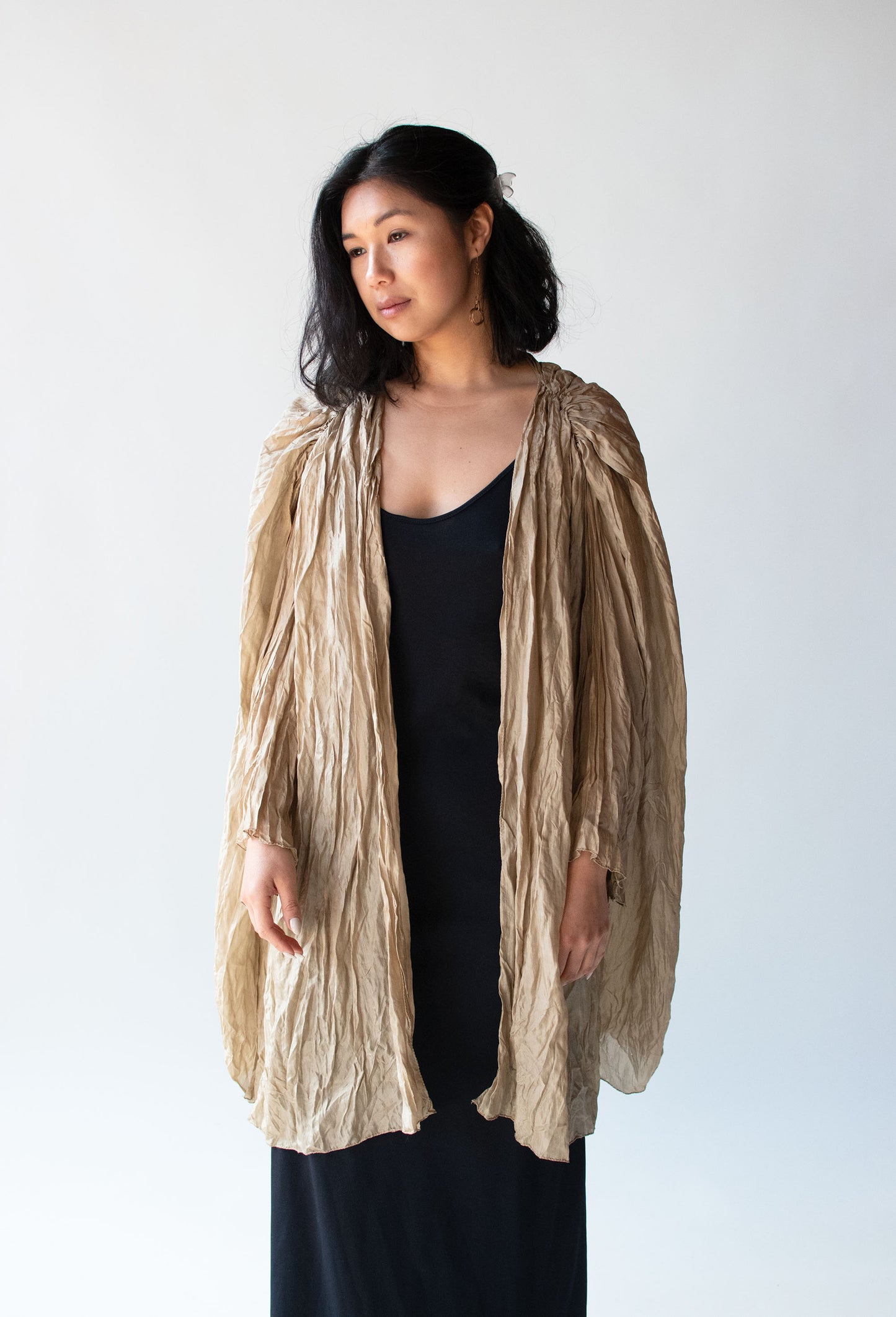 1990s Crinkle Silk Jacket | Holly Lueders