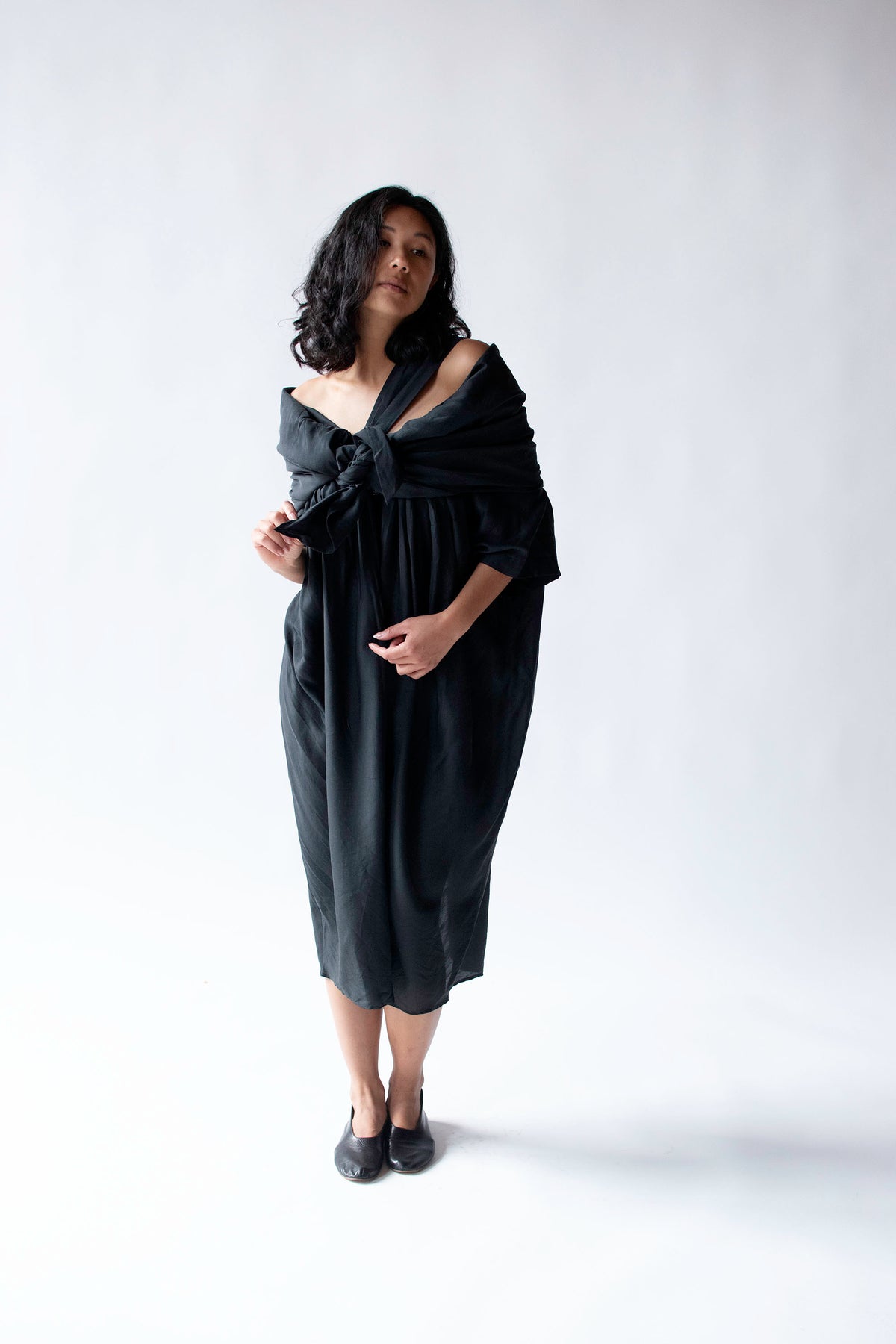 Black Silk Dress | Romeo Gigli 1994