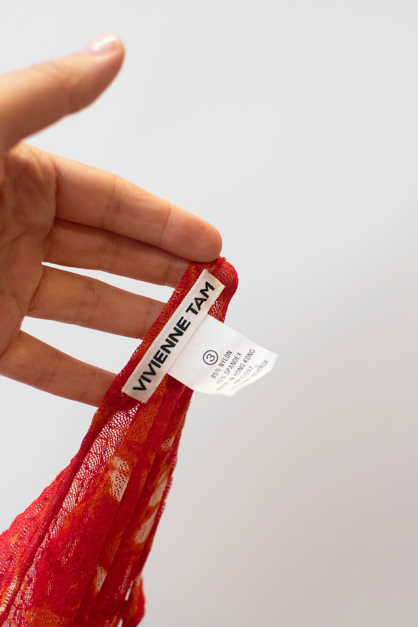 Flame print Mesh Dress | Vivienne Tam SS 1998