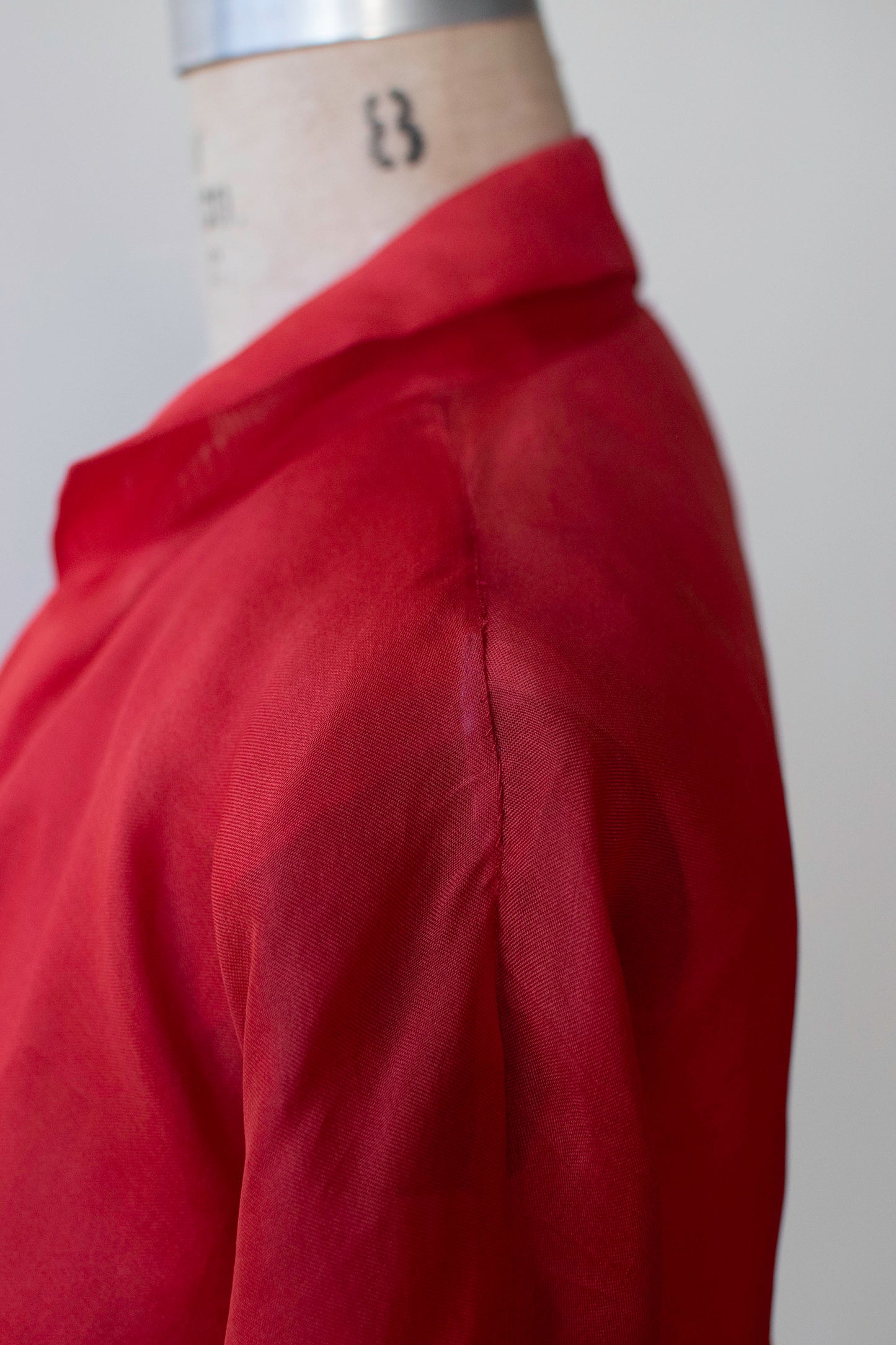 1990s Red Organza Evening Set