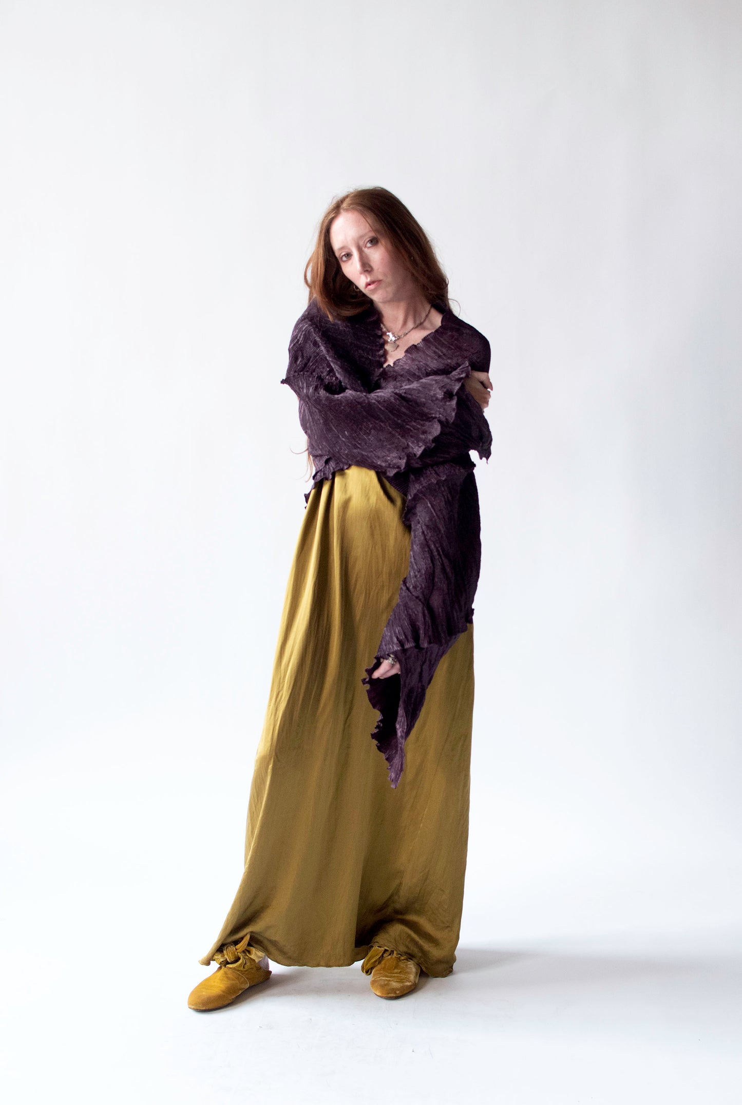 Plum Plisse Top | Jo Buckler