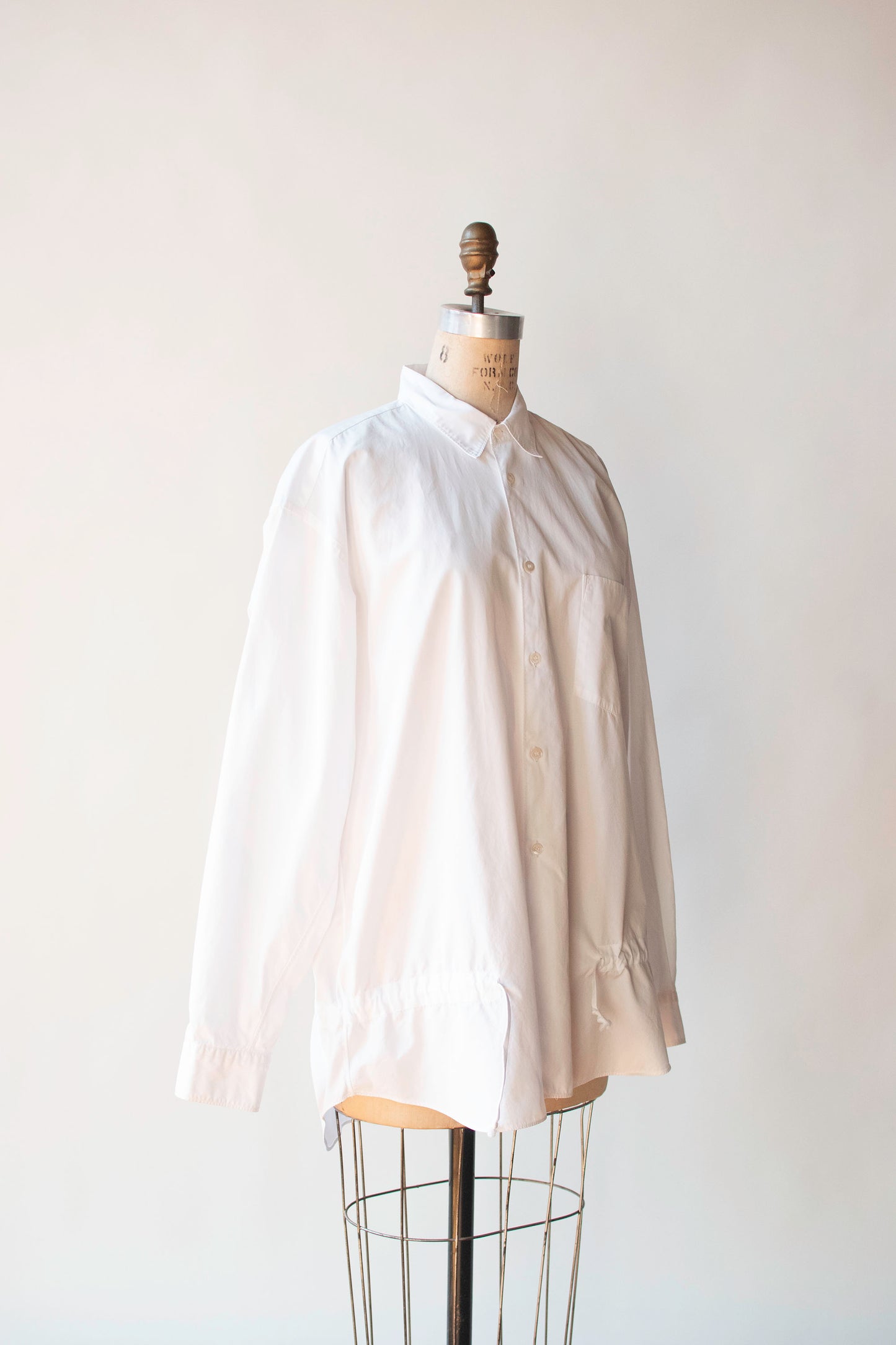 White Shirt w/ Drawstrings | Comme des Garcons