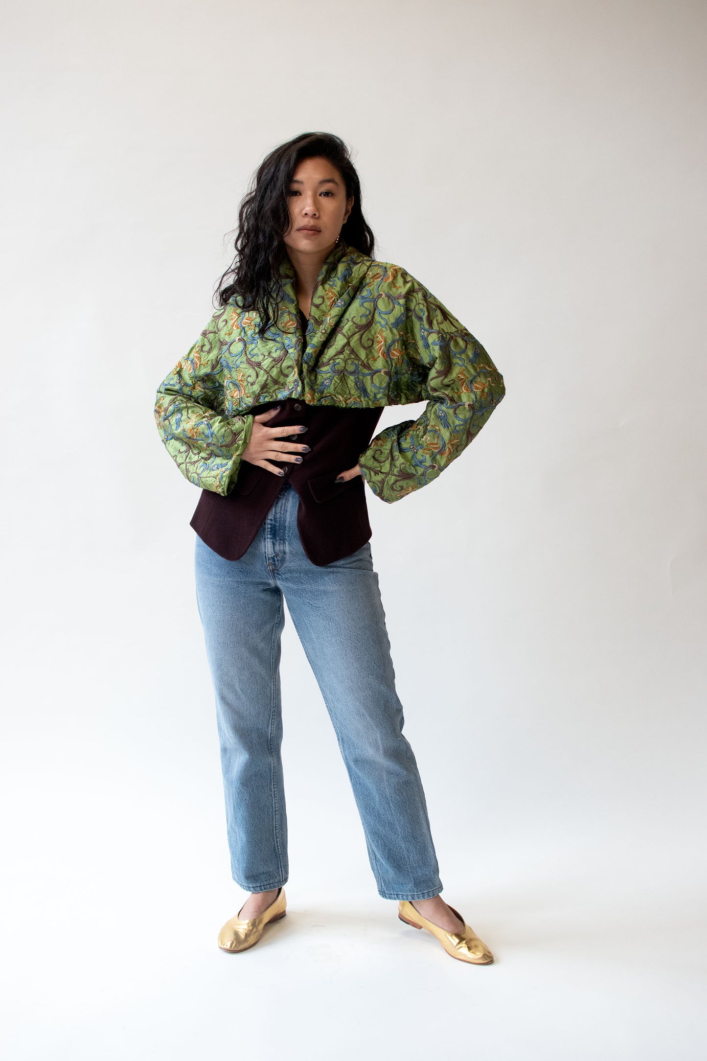 Embroidered Silk Jacket | Romeo Gigli for Callaghan