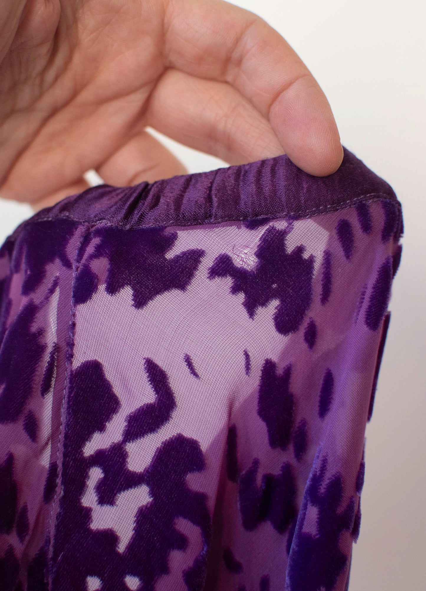 Purple Devoré Velvet Skirt | Voyage Invest in the Original