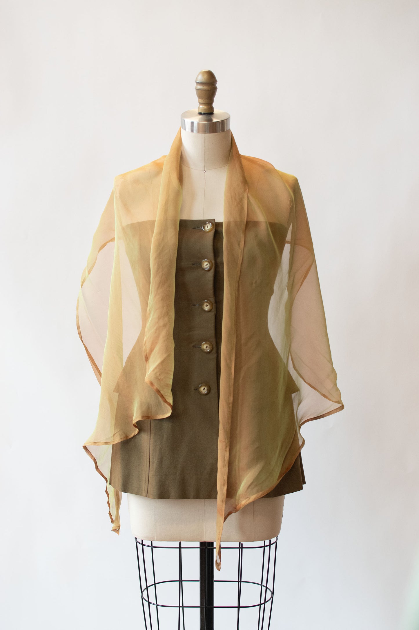 1990s Bustier w/ chiffon scarf | Paola Frani