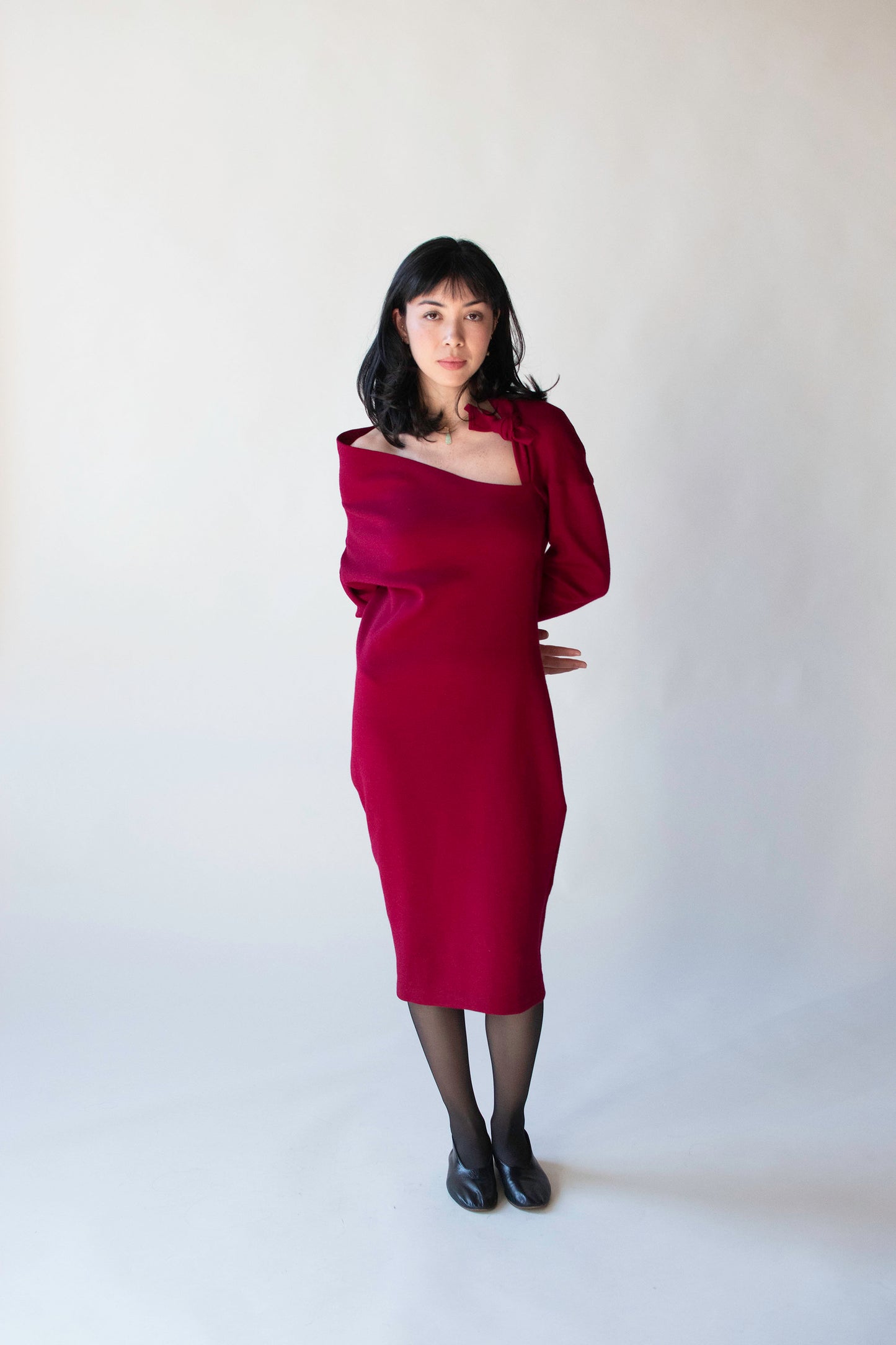 Raspberry Knit Dress | Romeo Gigli 1988