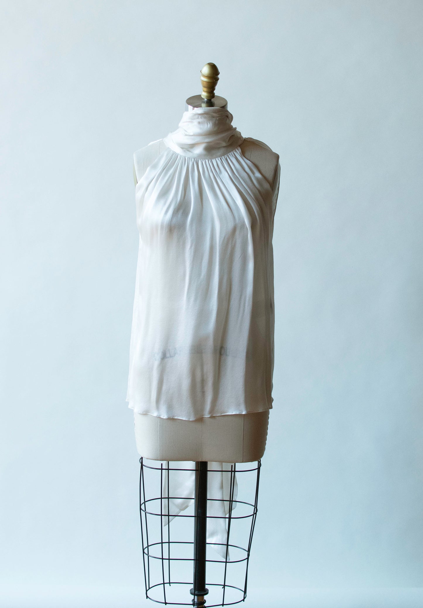 White Silk Blouse | Alexander McQueen