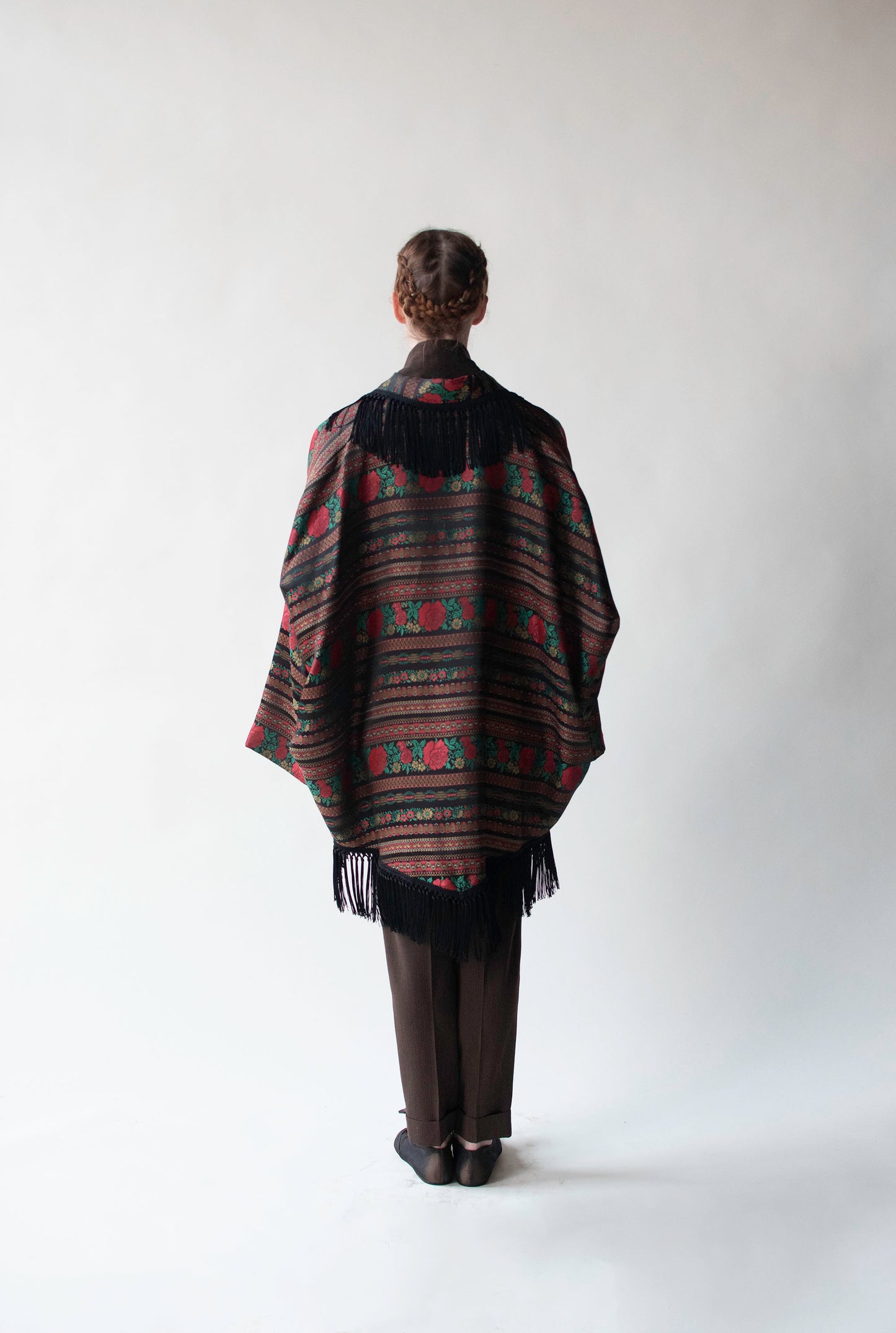 Fringed Rose Cocoon Coat | Romeo Gigli for Callaghan AW 1990