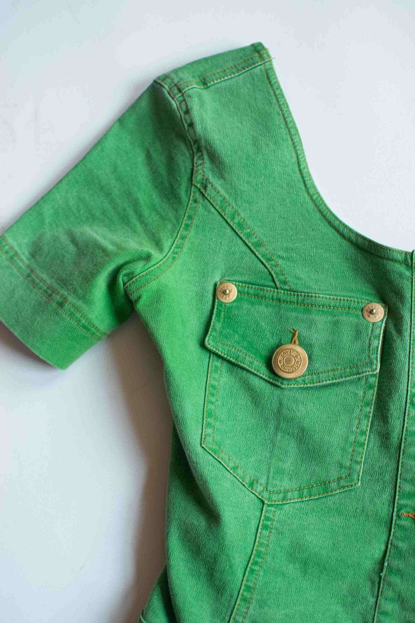 1990s Green Denim Shirt | Moschino Jeans