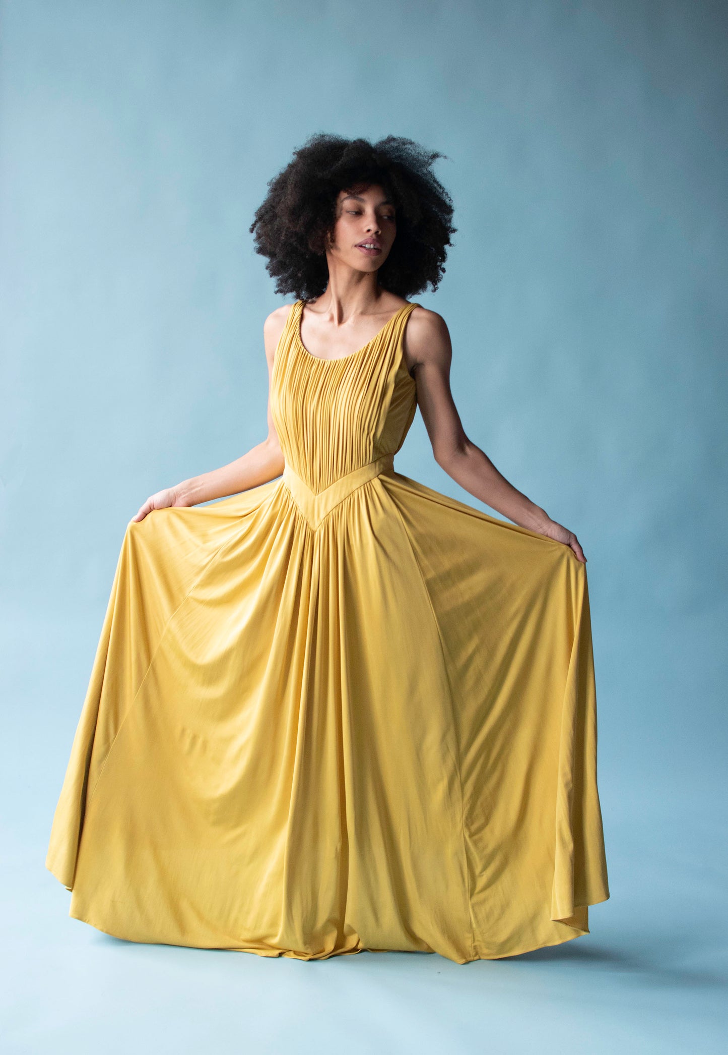 1970s draped Jersey Dress